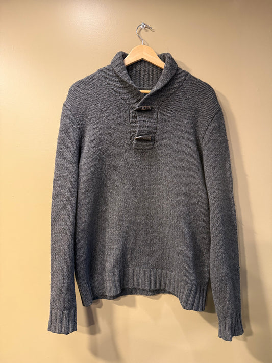 Vintage Polo Ralph Lauren Wool Clasp Collared Sweater- M