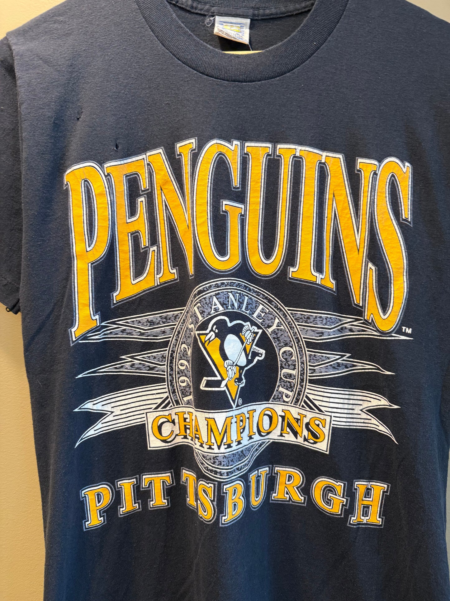 Vintage Pittsburgh Penguins NHL Black T-Shirt- M
