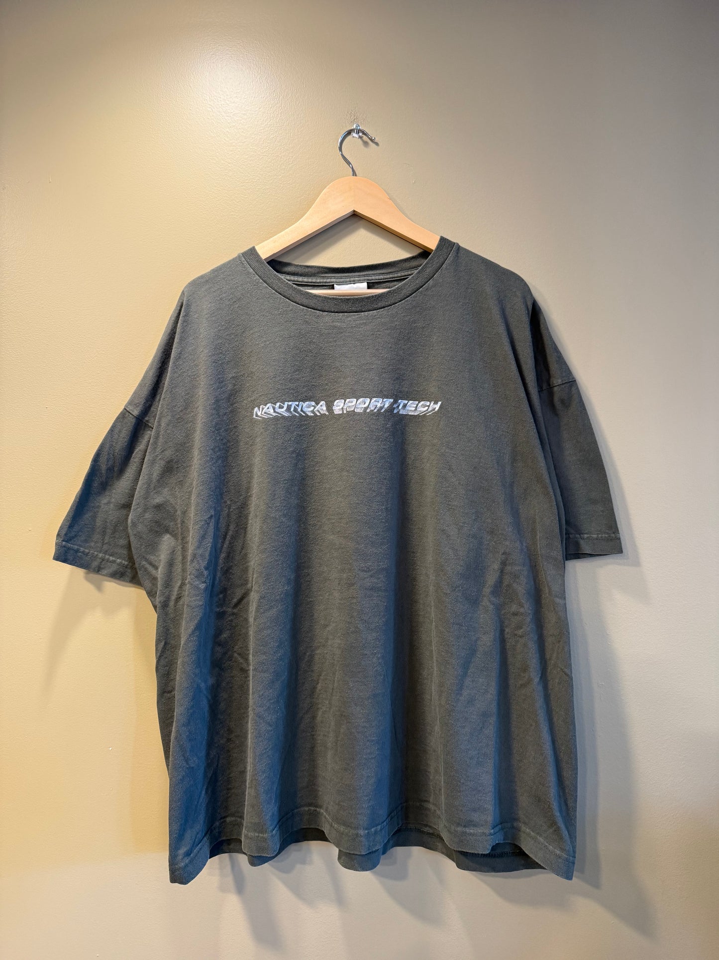 Vintage Nautica Sport Tech Green T-Shirt- XXL