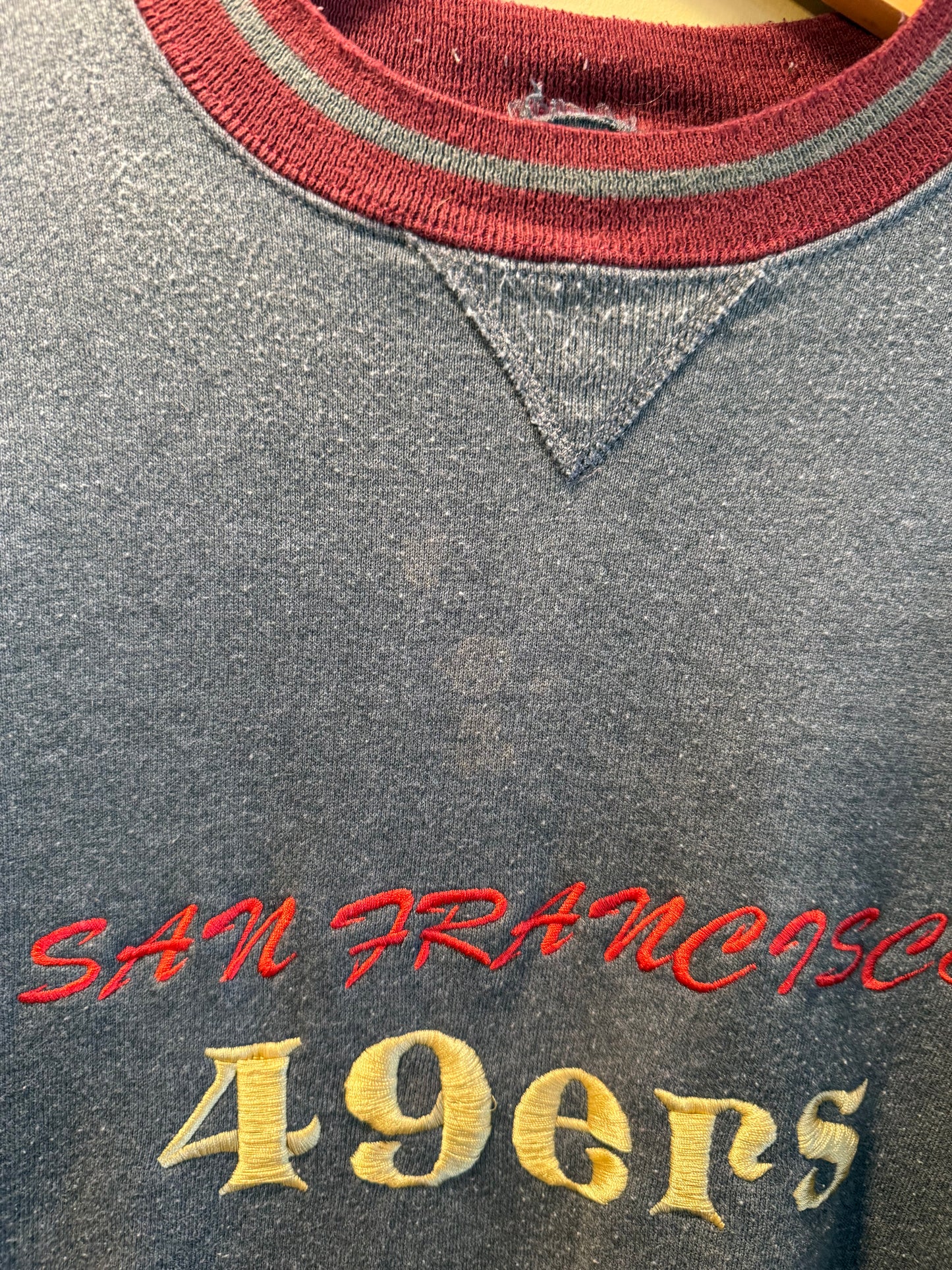 Vintage Russell Athletic San Francisco 49ers Two Tone Crewneck Sweatshirt- XXL