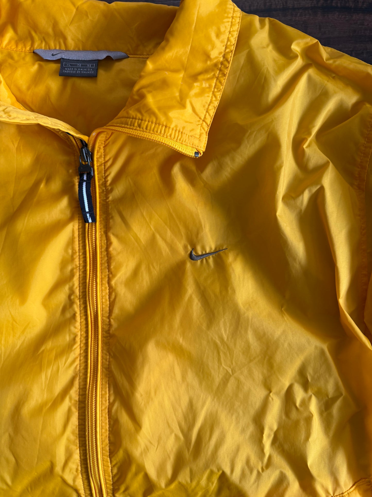 Vintage Nike Yellow Zip-Up Windbreaker Jacket- XL