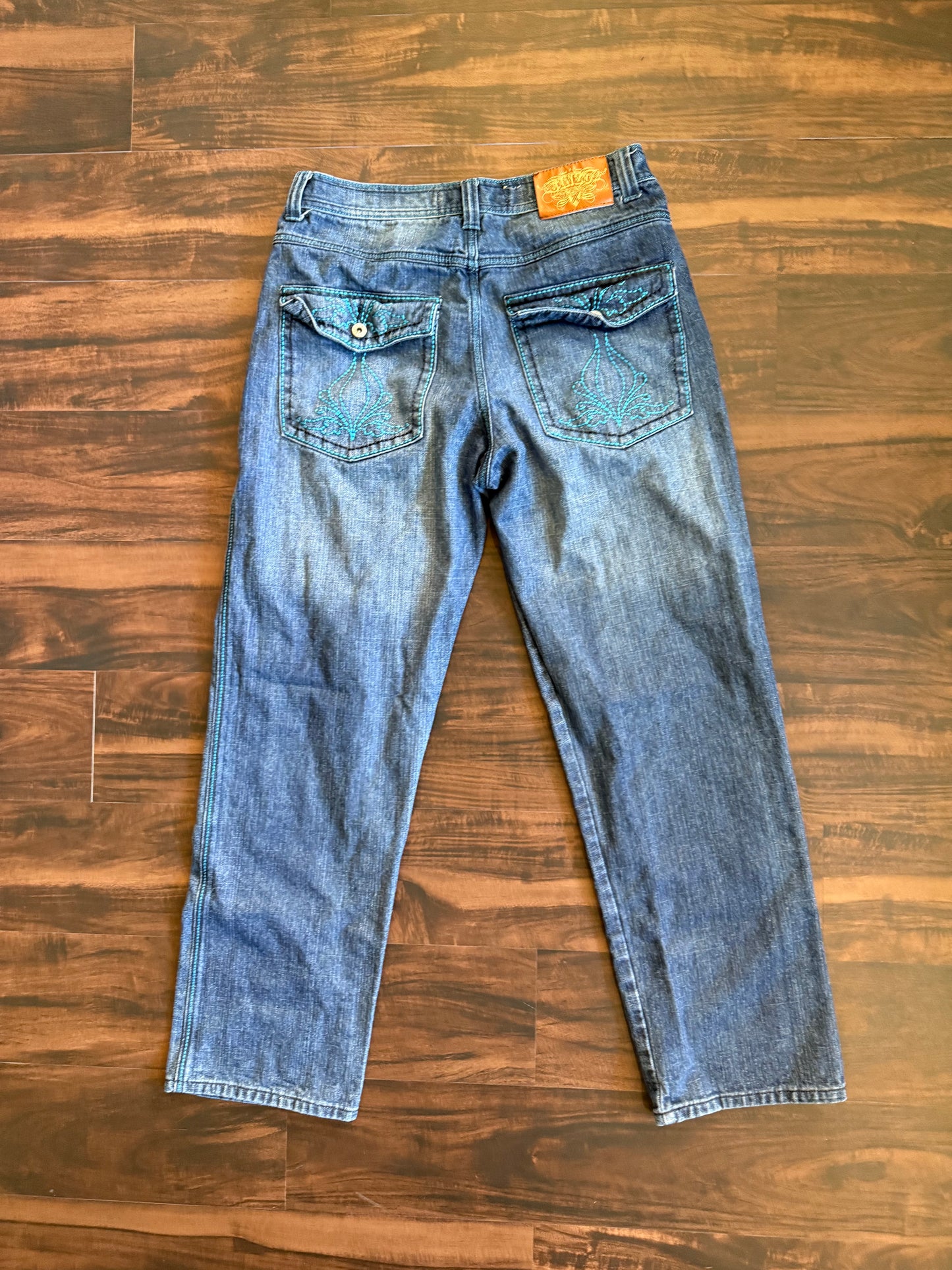 Vintage Y2K Jinzu Jeans Dark Wash Denim Jeans- 32x30