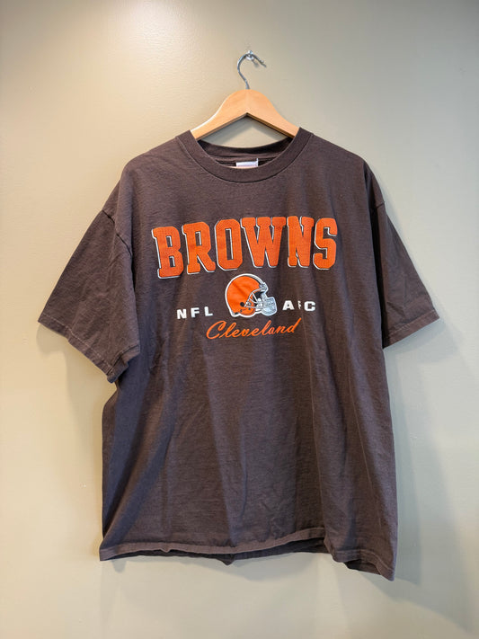 Vintage Cleveland Browns NFL Brown T-Shirt- XL