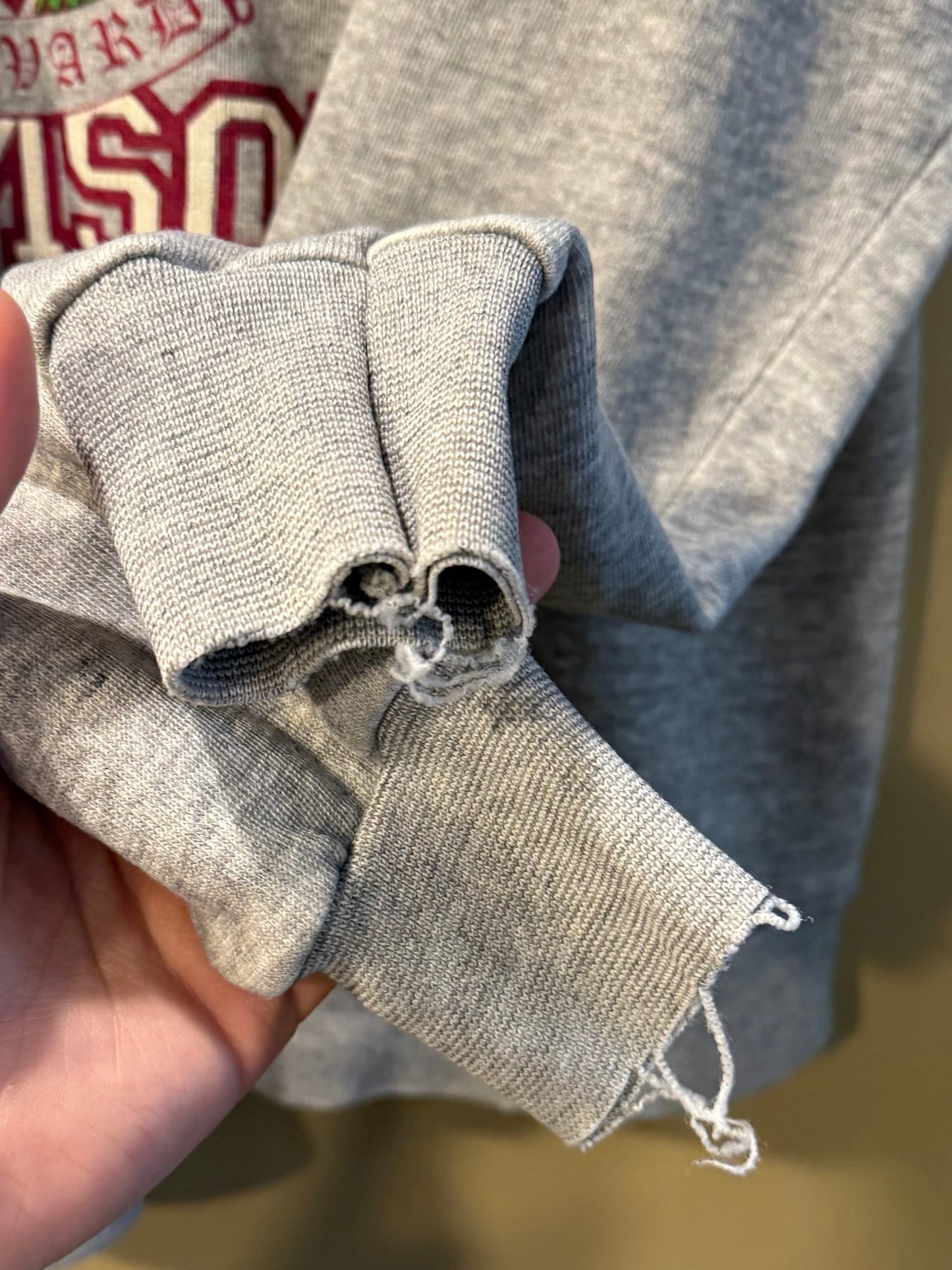 Vintage Harvard University Crimson Gray Crewneck Sweatshirt- L