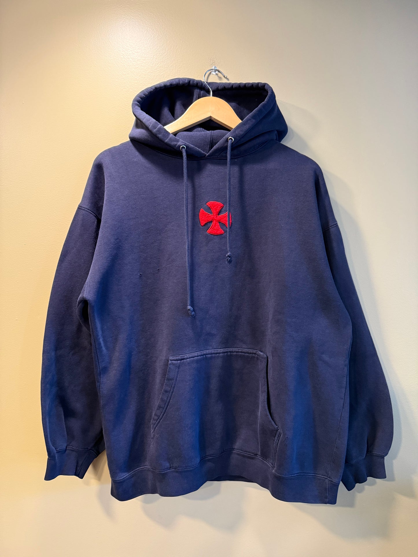 Vintage Independent Truck Company Skateboards Rare Navy Blue Hoodie Sweatshirt- XL