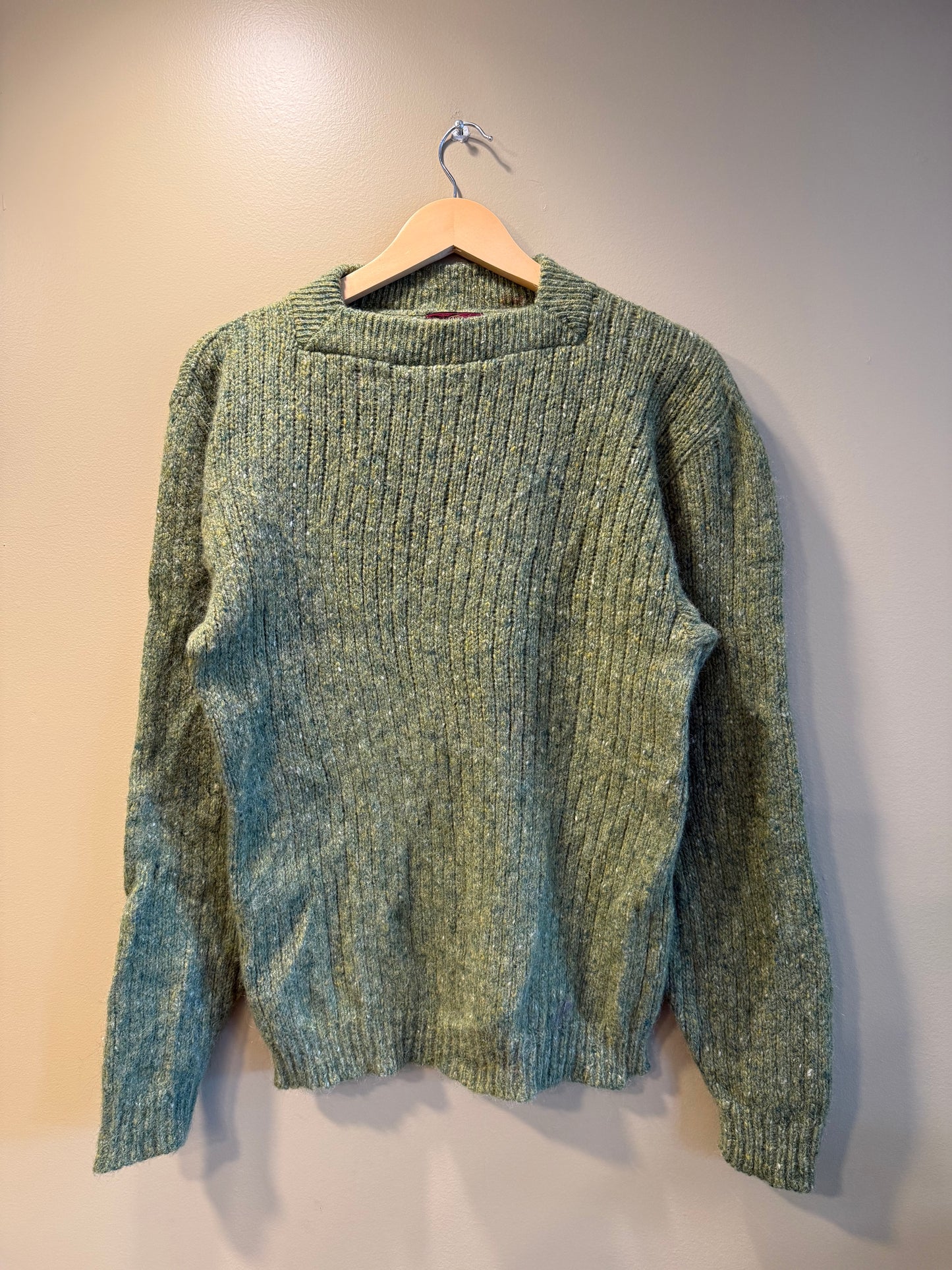 Vintage Van Heusen Green Wool Sweater- M