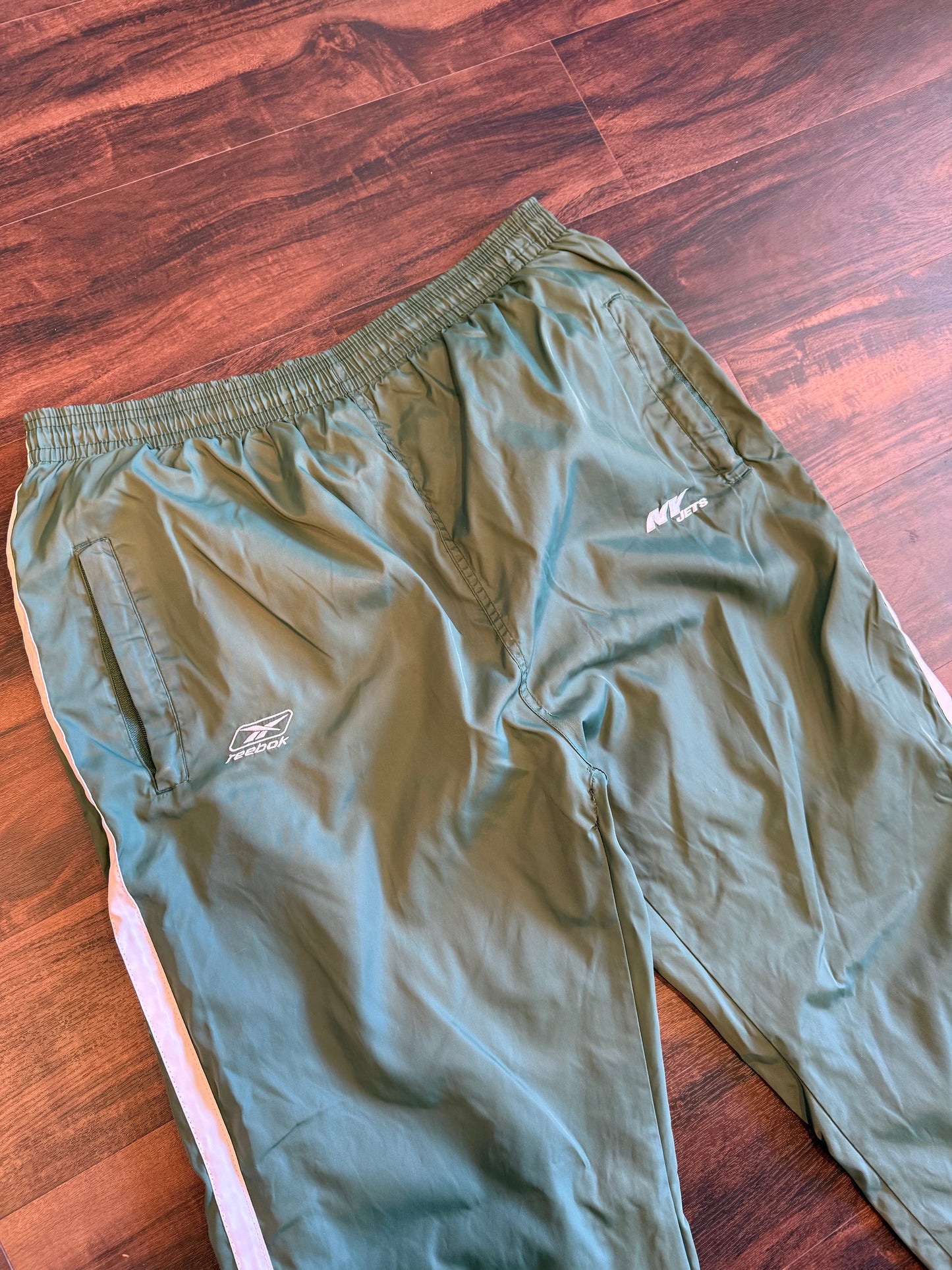 Vintage Reebok New York Jets Green NFL Joggers- 36x32