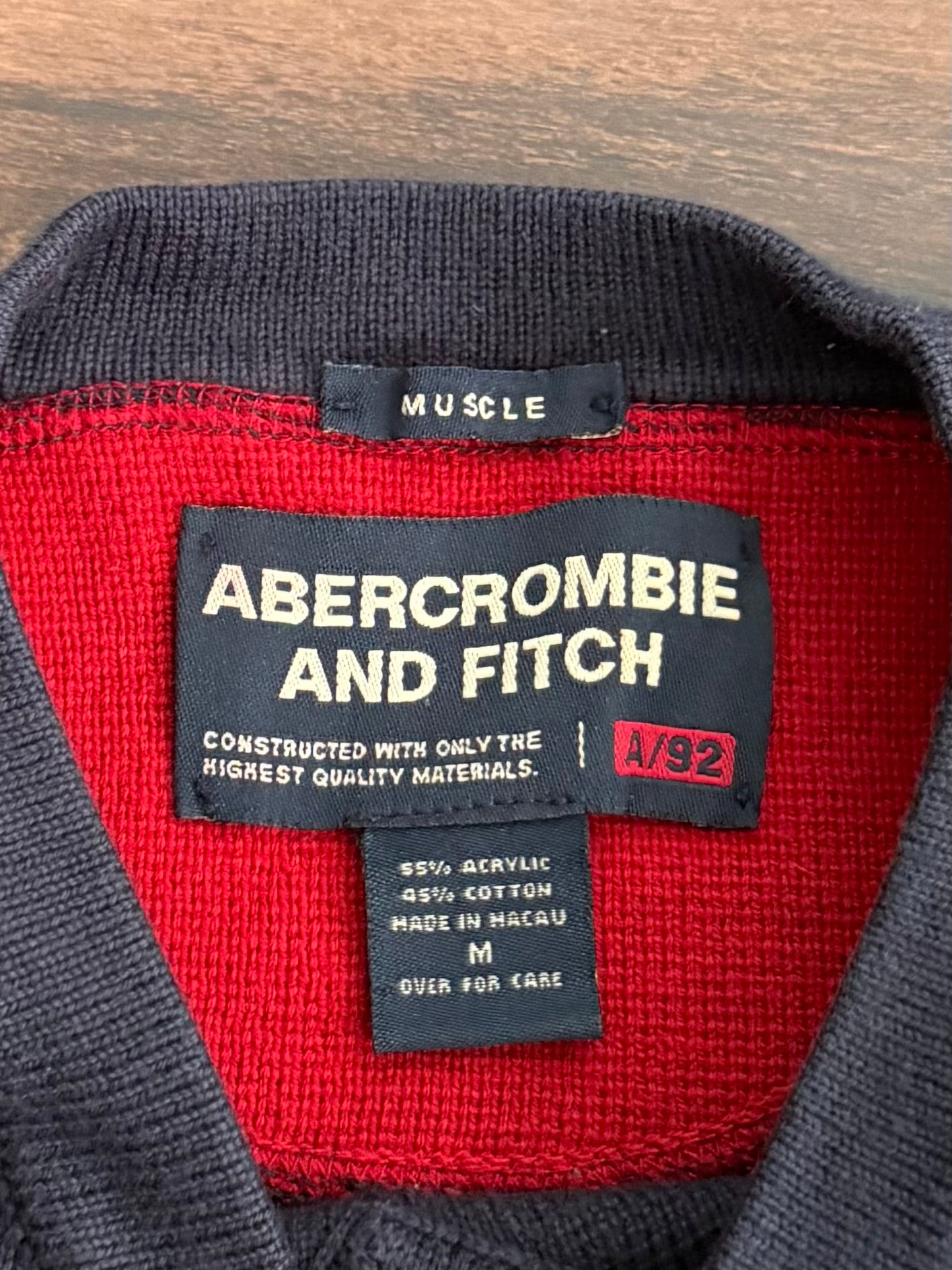 Vintage Abercrombie & Fitch Muscle Ribbed Sweater- M