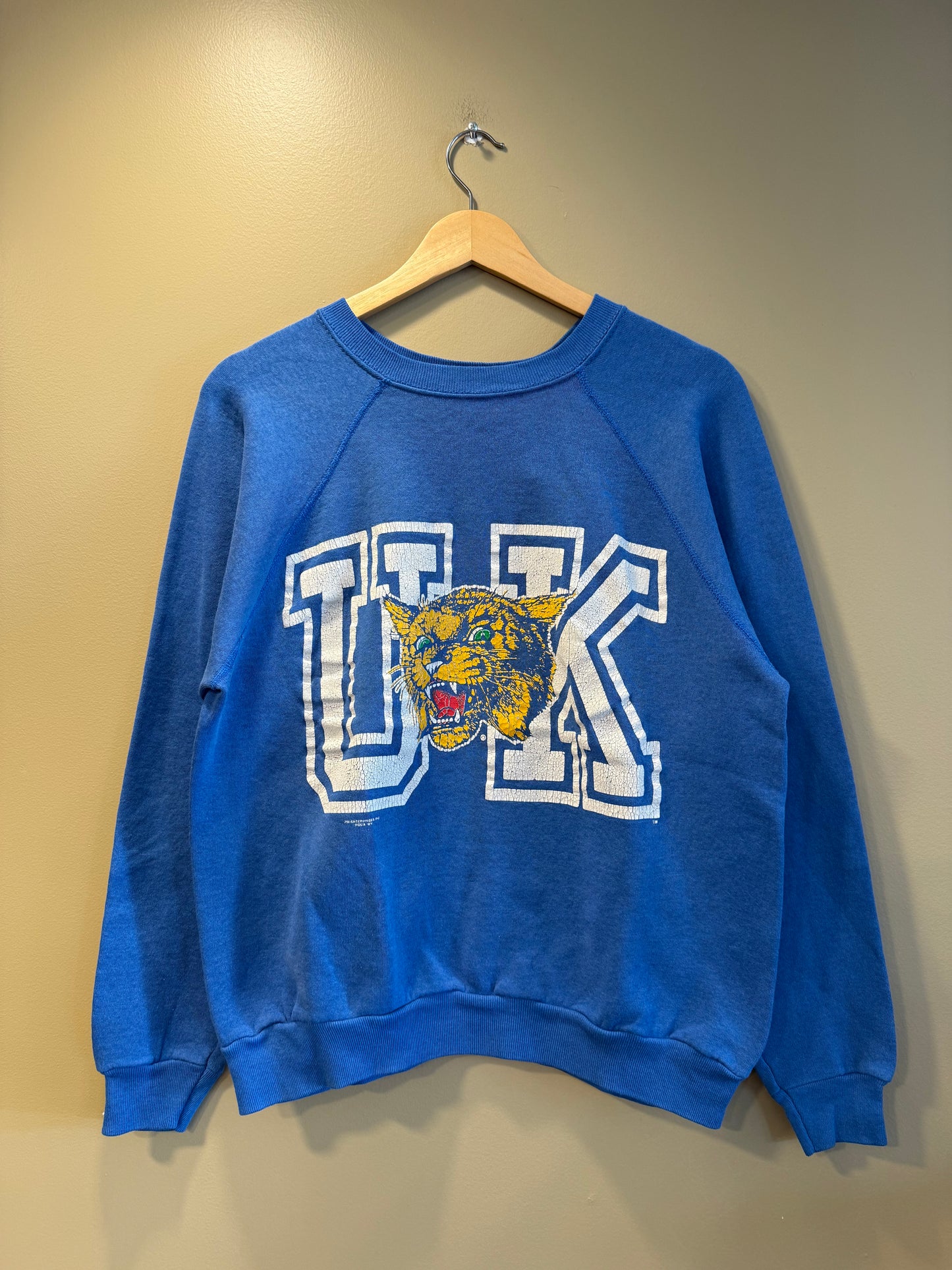 Vintage University of Kentucky Wildcats Blue Crewneck Sweatshirt- S