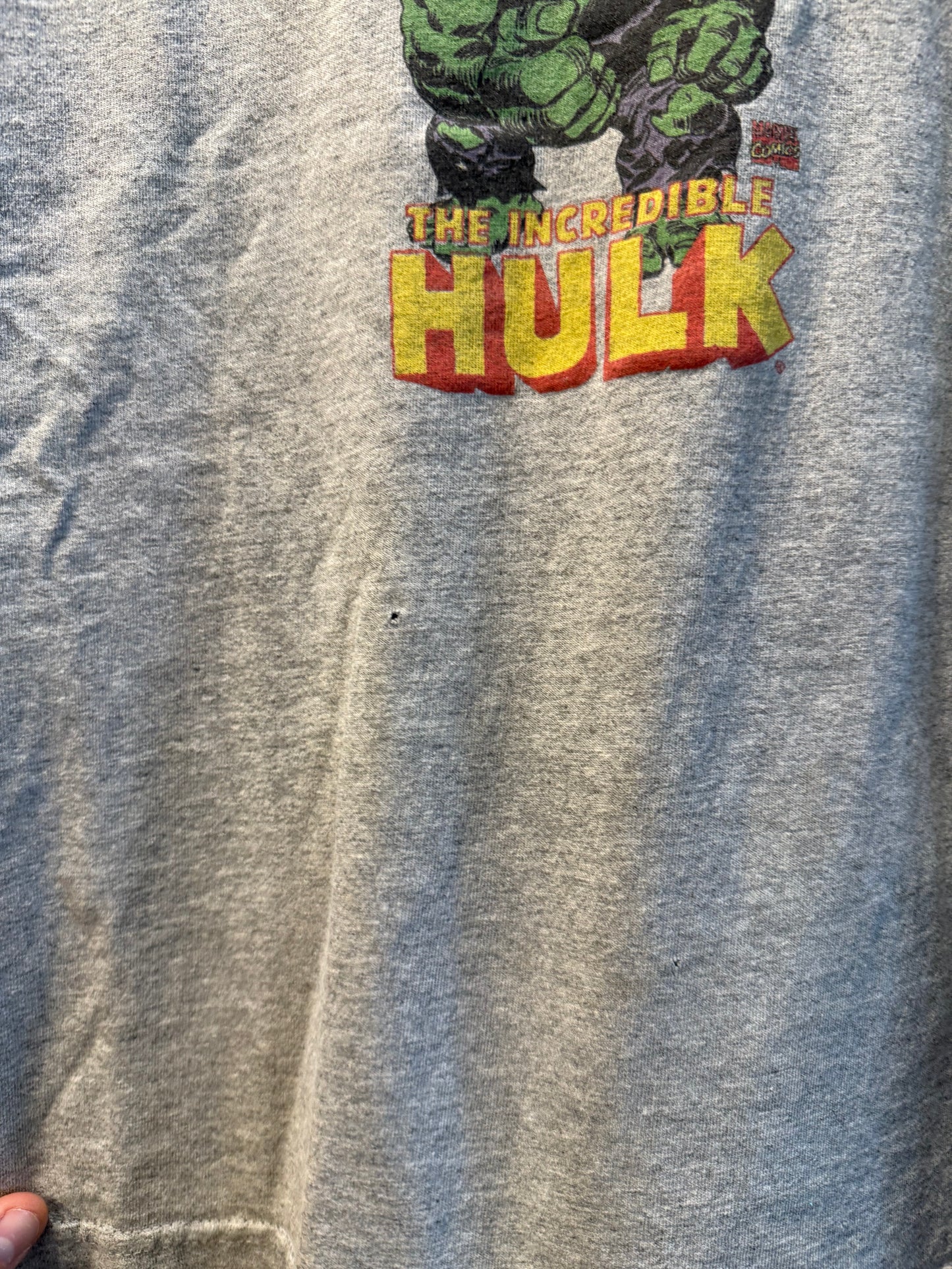 Vintage Marvel The Incredible Hulk Gray T-Shirt- S/M
