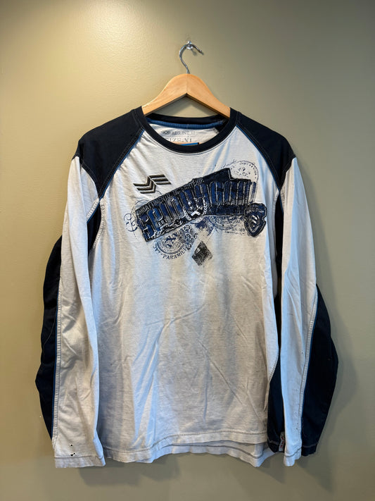 Vintage Y2K Reg. Int. 97 White Long Sleeve T-Shirt- XL