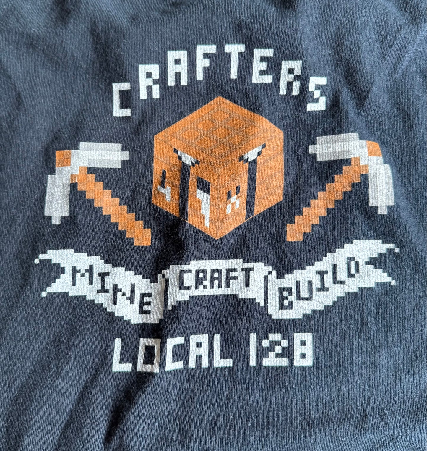 Minecraft Crafters Union Parody T-Shirt- L