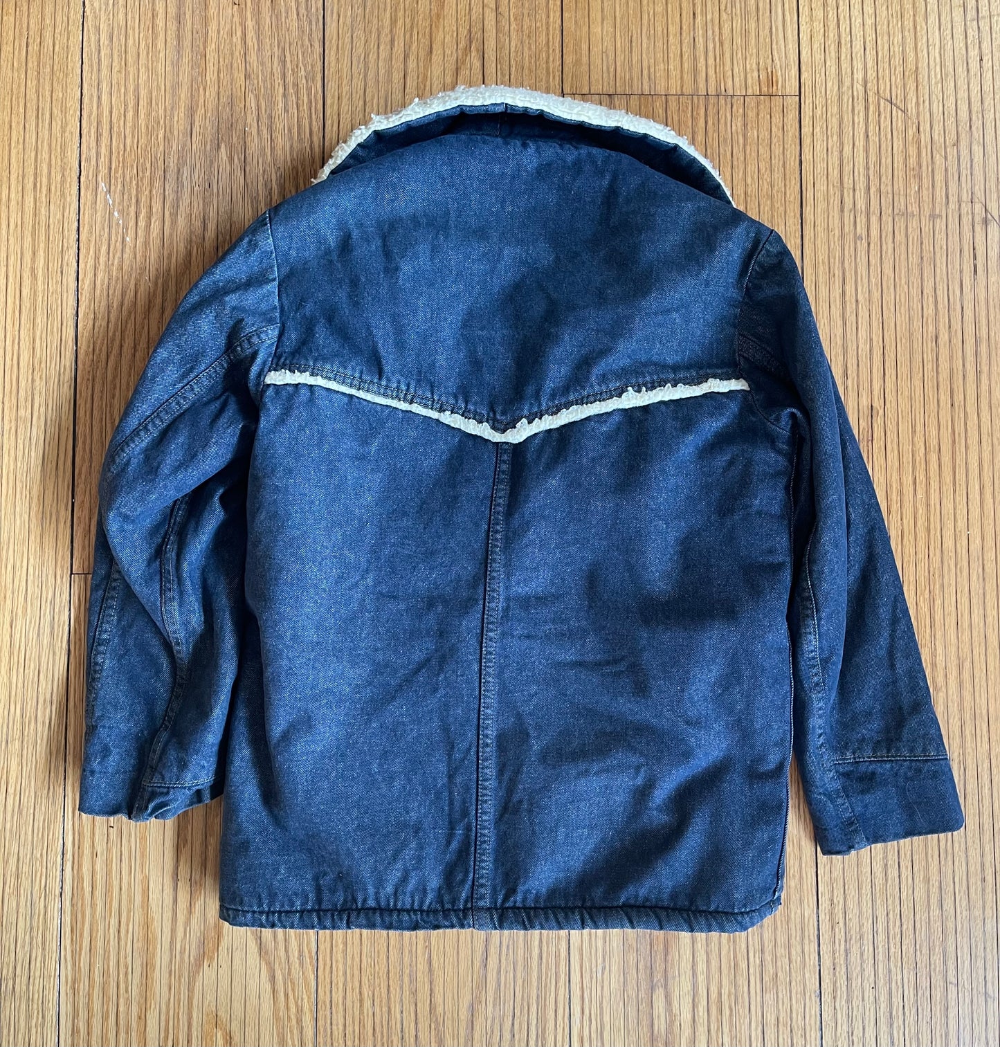 Vintage Sears Roebucks Denim Sherpa Jacket- S