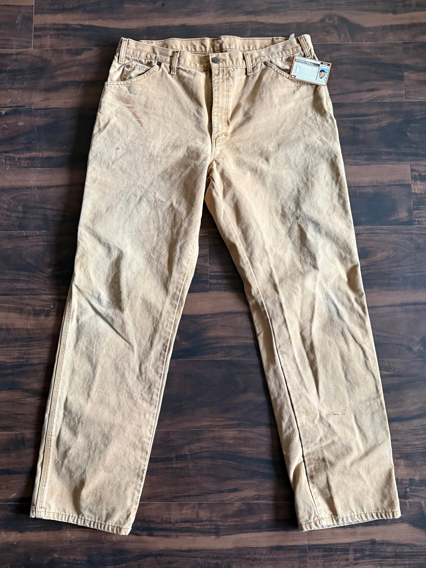 Vintage Dickies Tan Carpenter Cotton Canvas Pants- 36x33