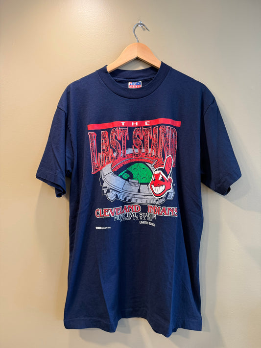 Vintage Cleveland Indians The Last Stand Municipal Stadium T-Shirt- XL