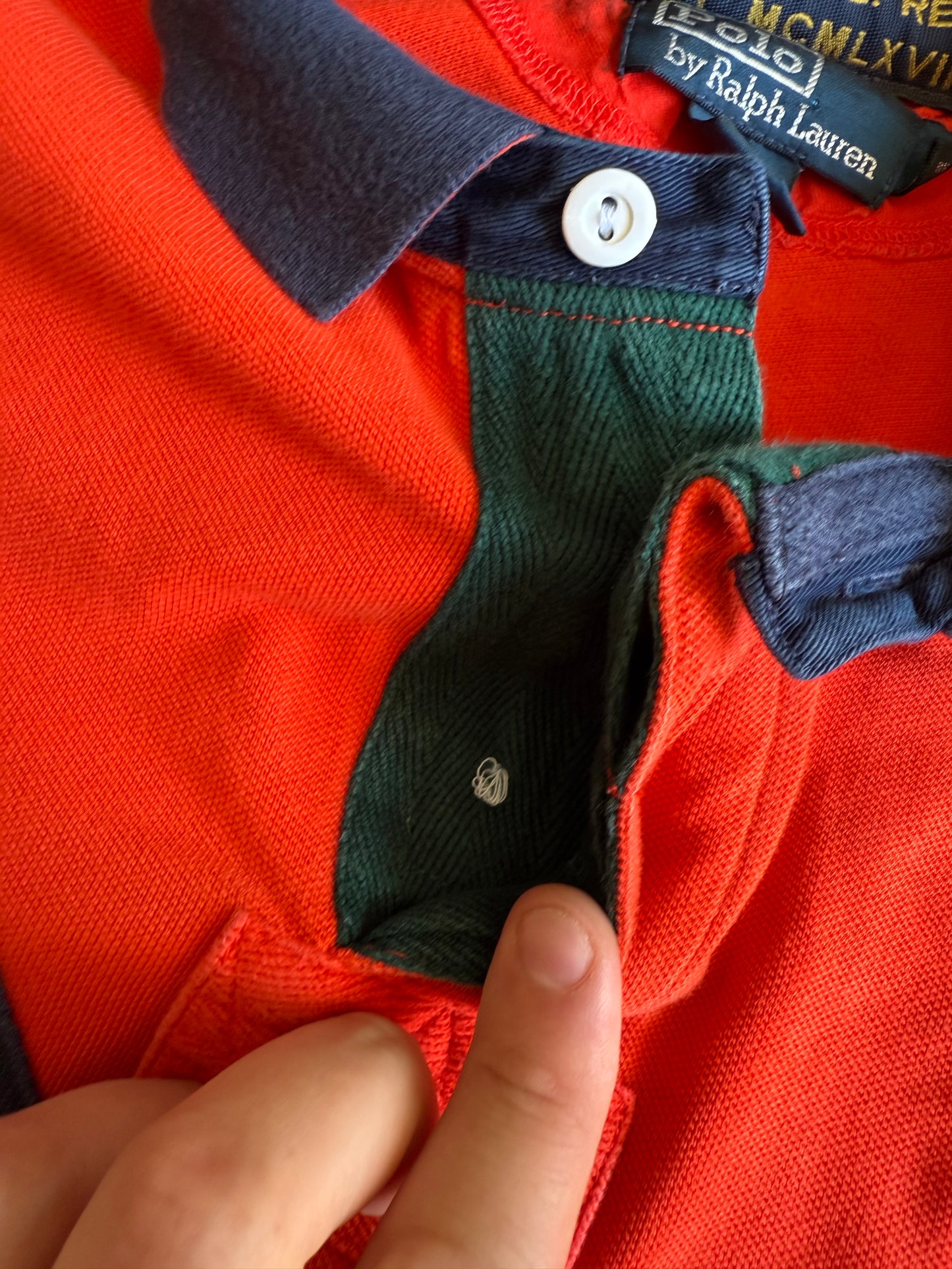 Vintage Polo Ralph Lauren 1st Division R.L. Regiment Big Pony Polo Shirt- L