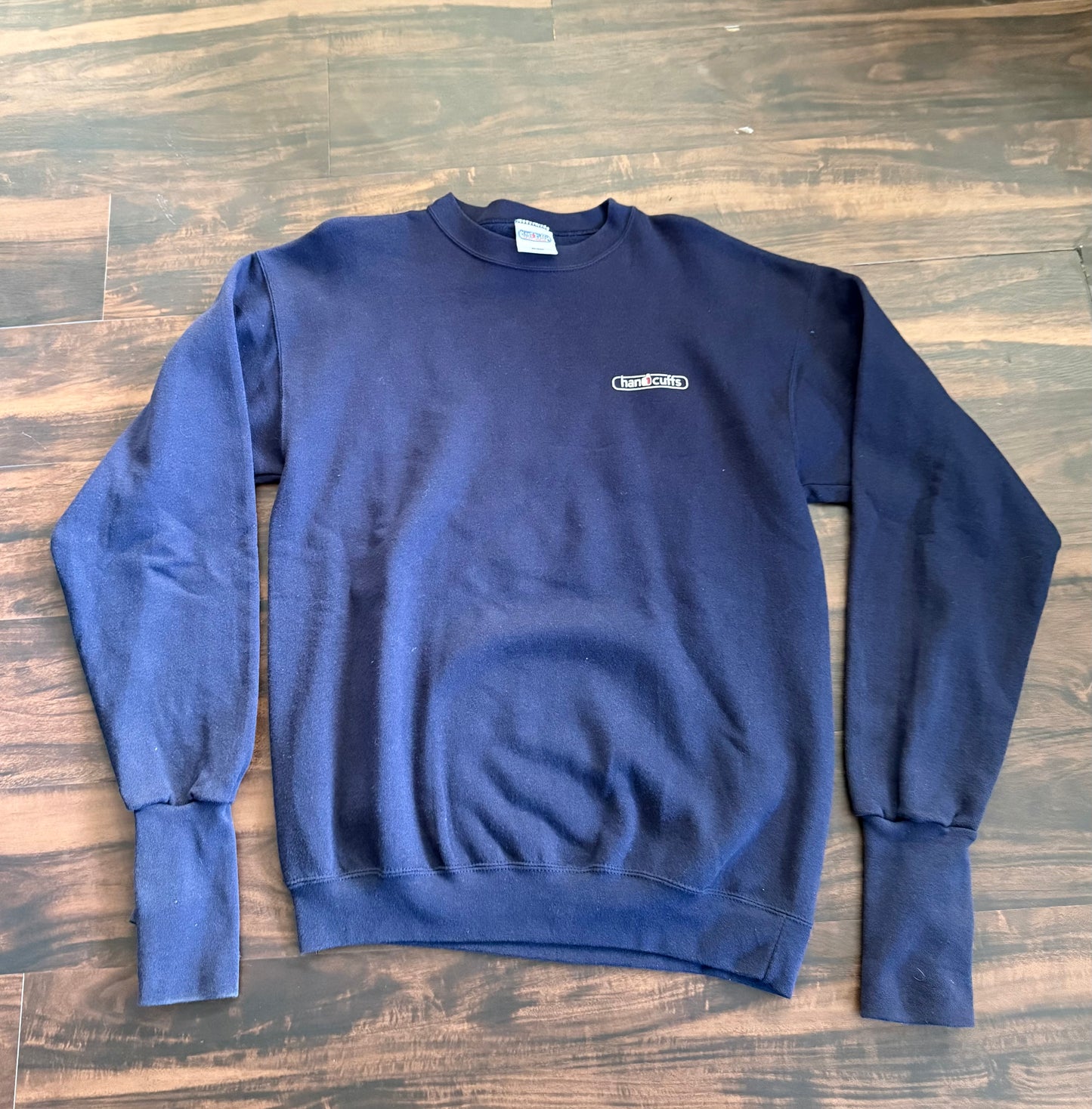 Vintage Handcuffs Skateboards Built-In Gloves Crewneck Sweatshirt- M