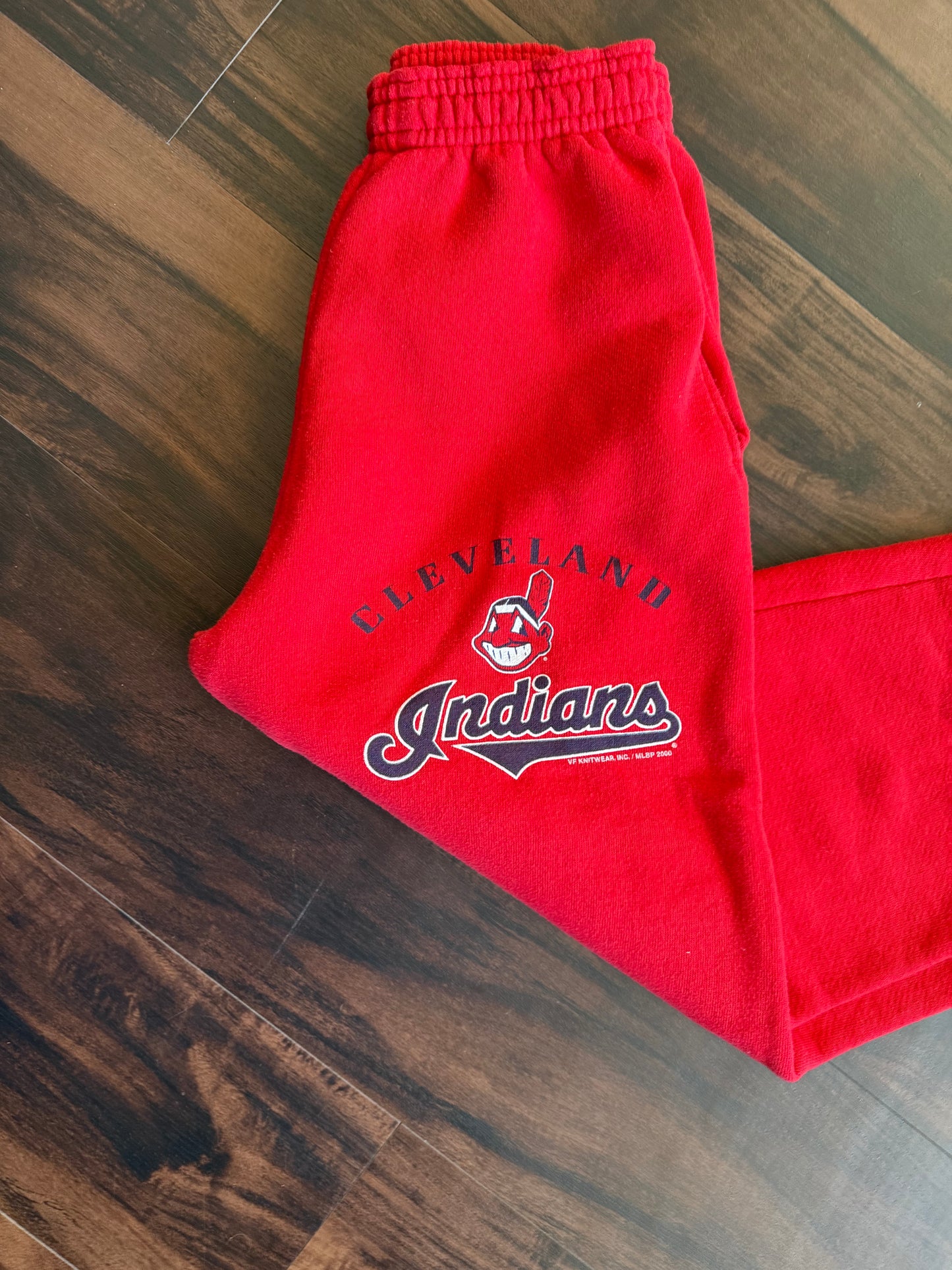 Vintage Cleveland Indians Red Sweatpants- 26x27