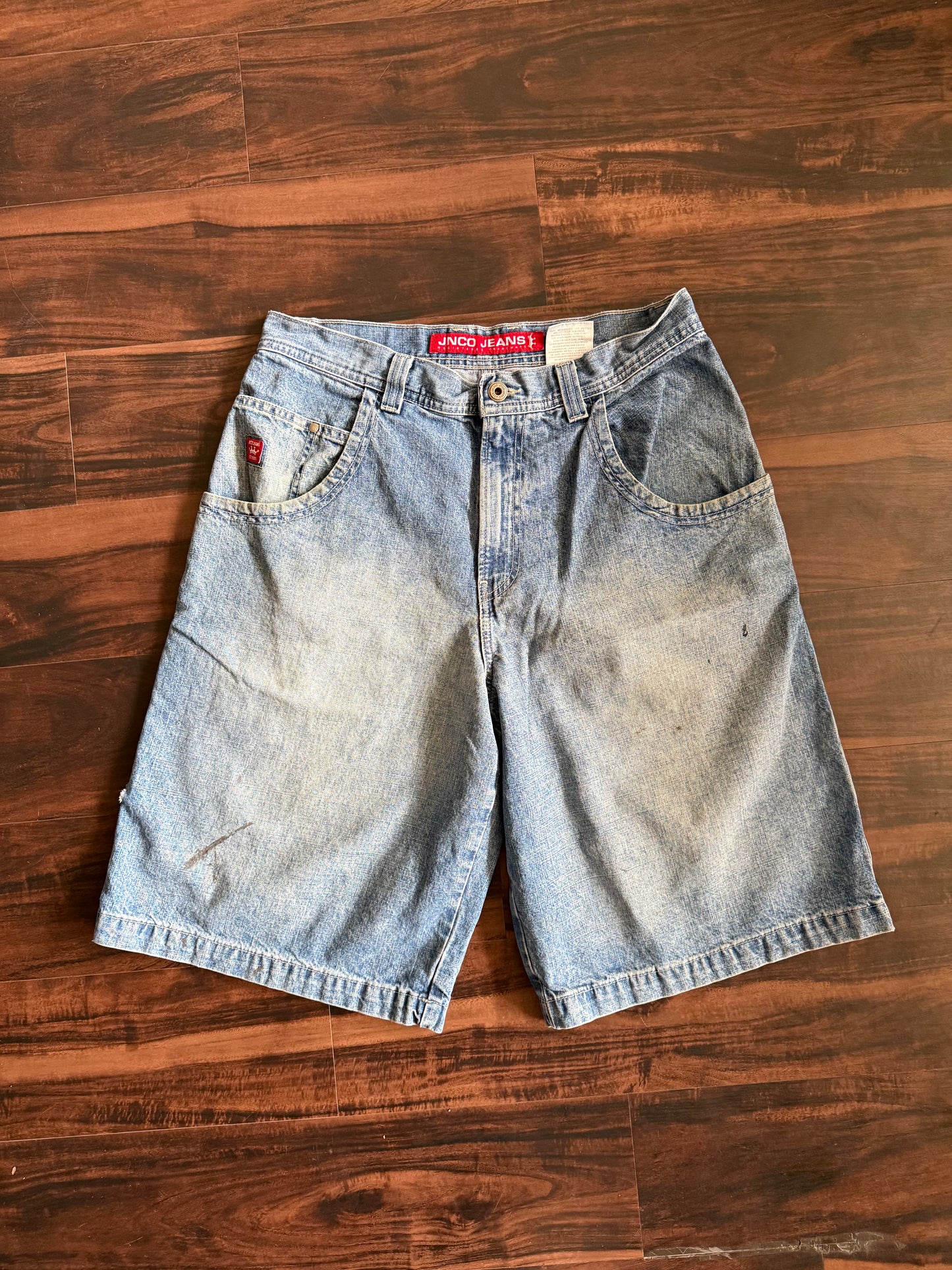 Vintage Y2K JNCO Snake Baggy Streetwear Denim Jean Shorts- 34