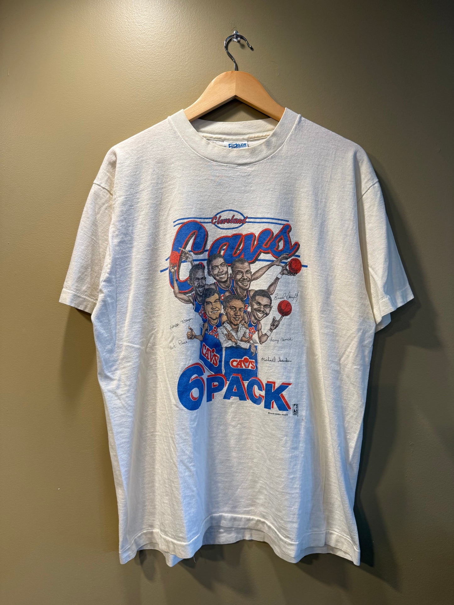 Vintage Salem Cleveland Cavaliers 6 Pack Caricature T-Shirt- L/XL