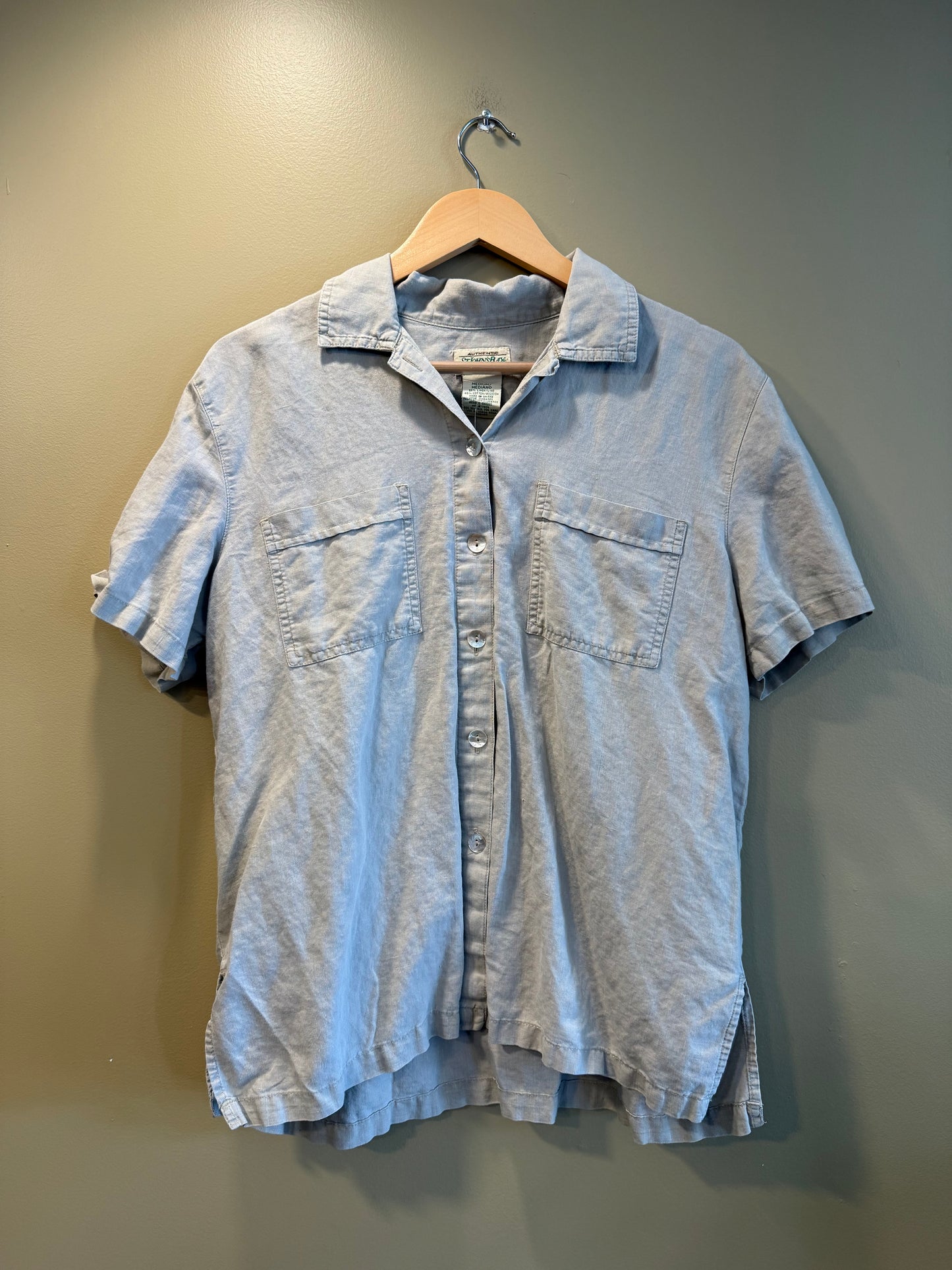 Vintage St. John’s Bay Linen Button-Up Shirt- M