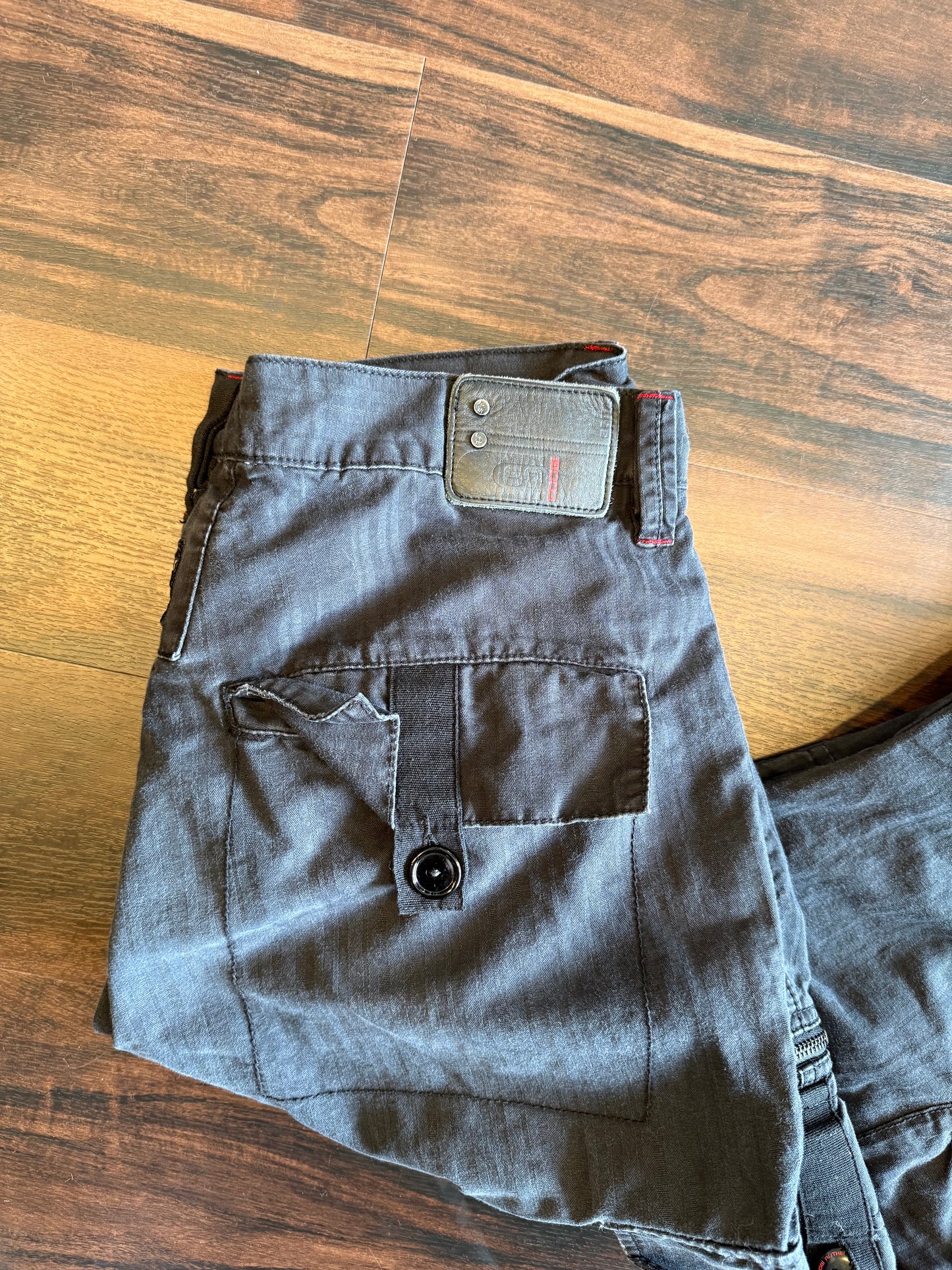 Vintage Coogi Baggy Streetwear Black Cargo Pants- 36x31