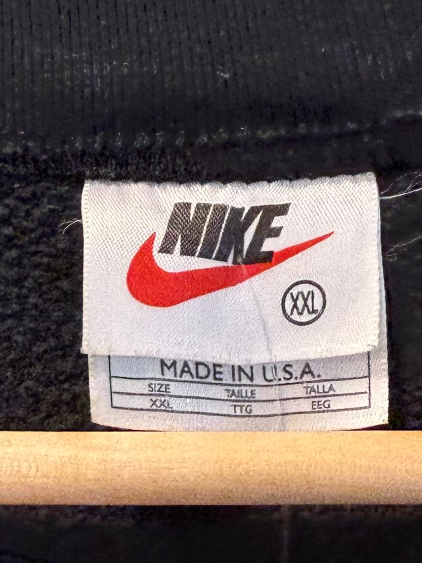 Vintage Y2K Nike Athletics Black Sweatshirt- XXL