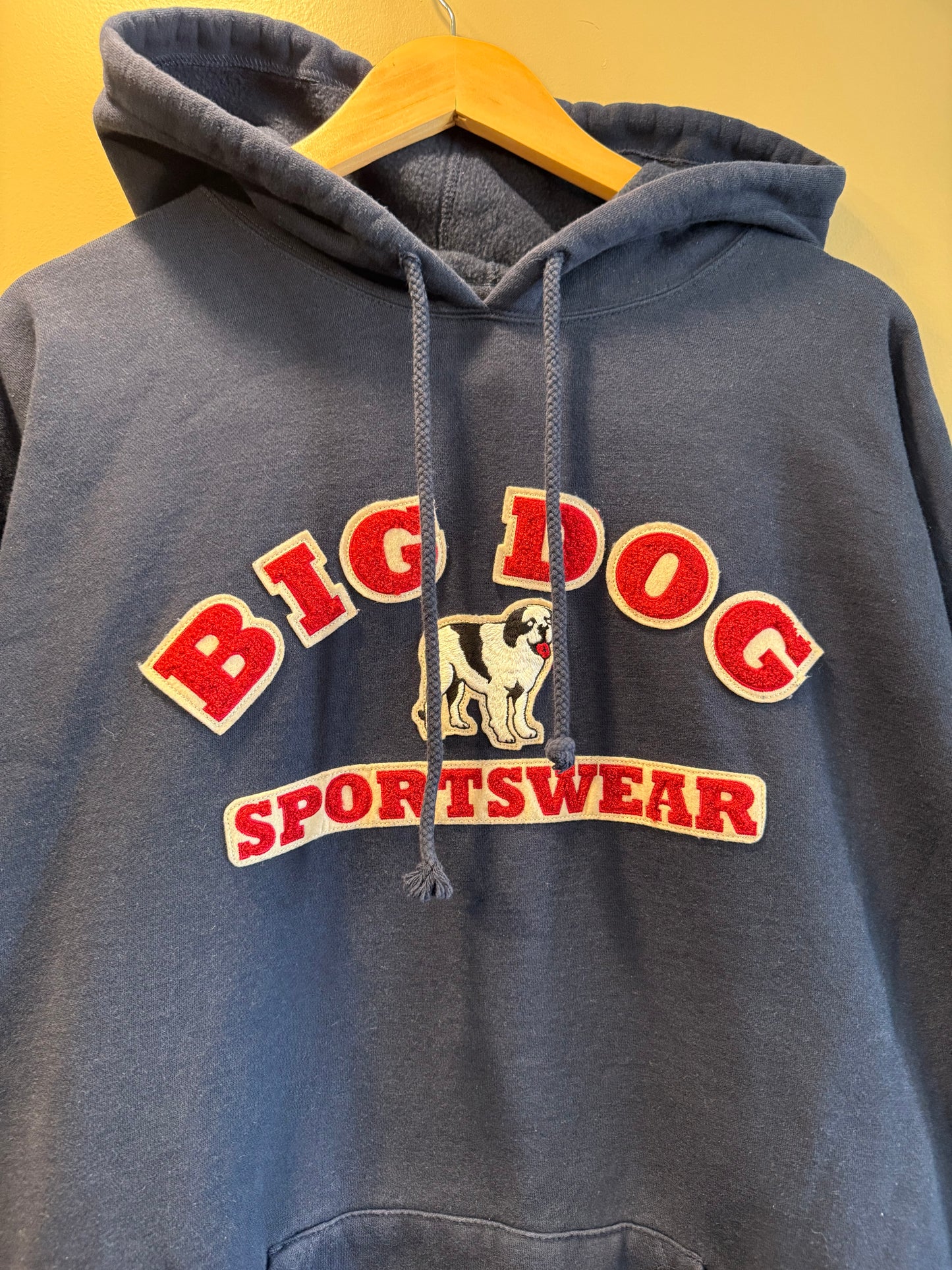 Vintage Big Dogs Spellout Hoodie Sweatshirt- XXXL