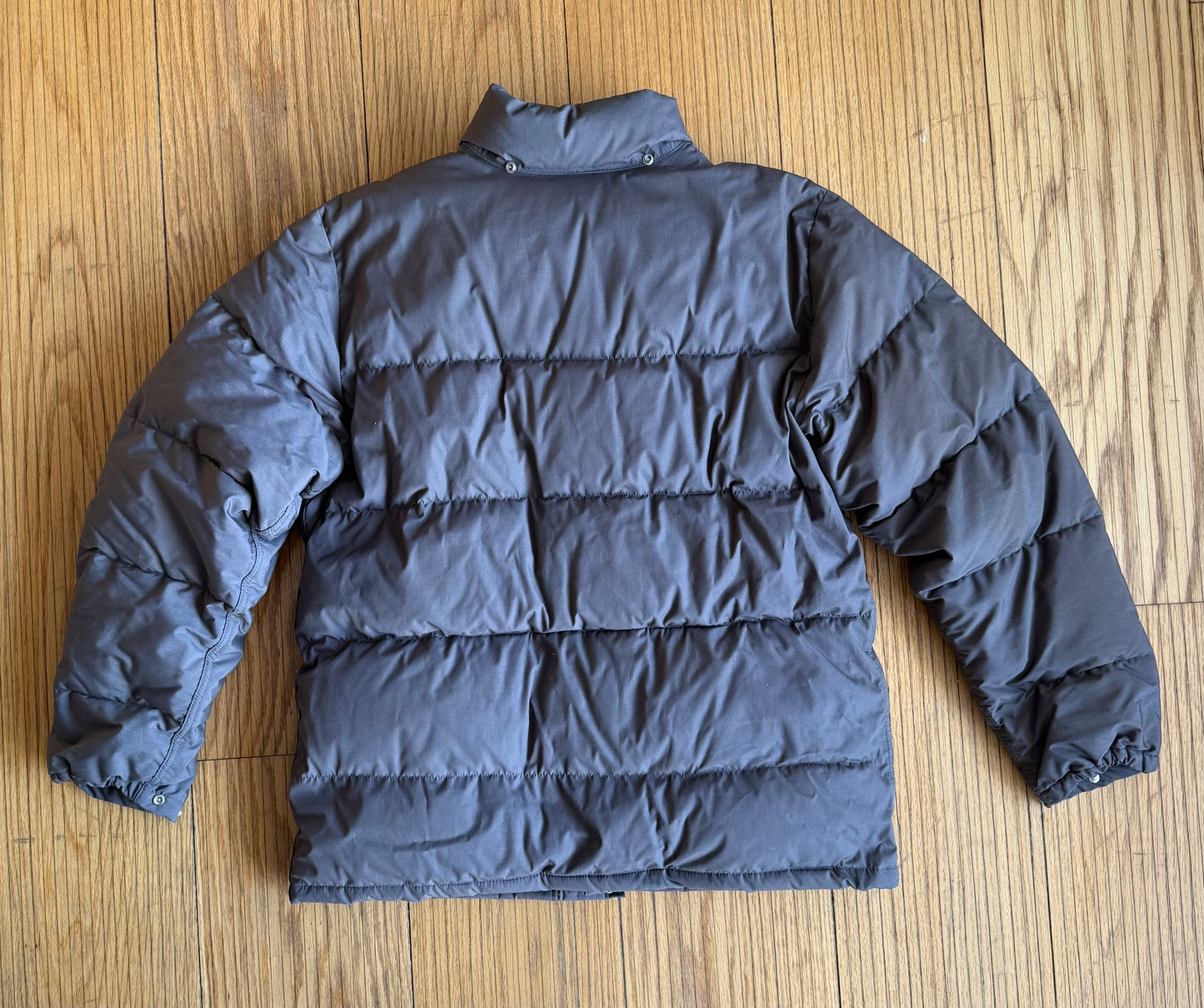 Vintage 1980s The North Face Dark Gray Down Puffer Nuptse Jacket- XL