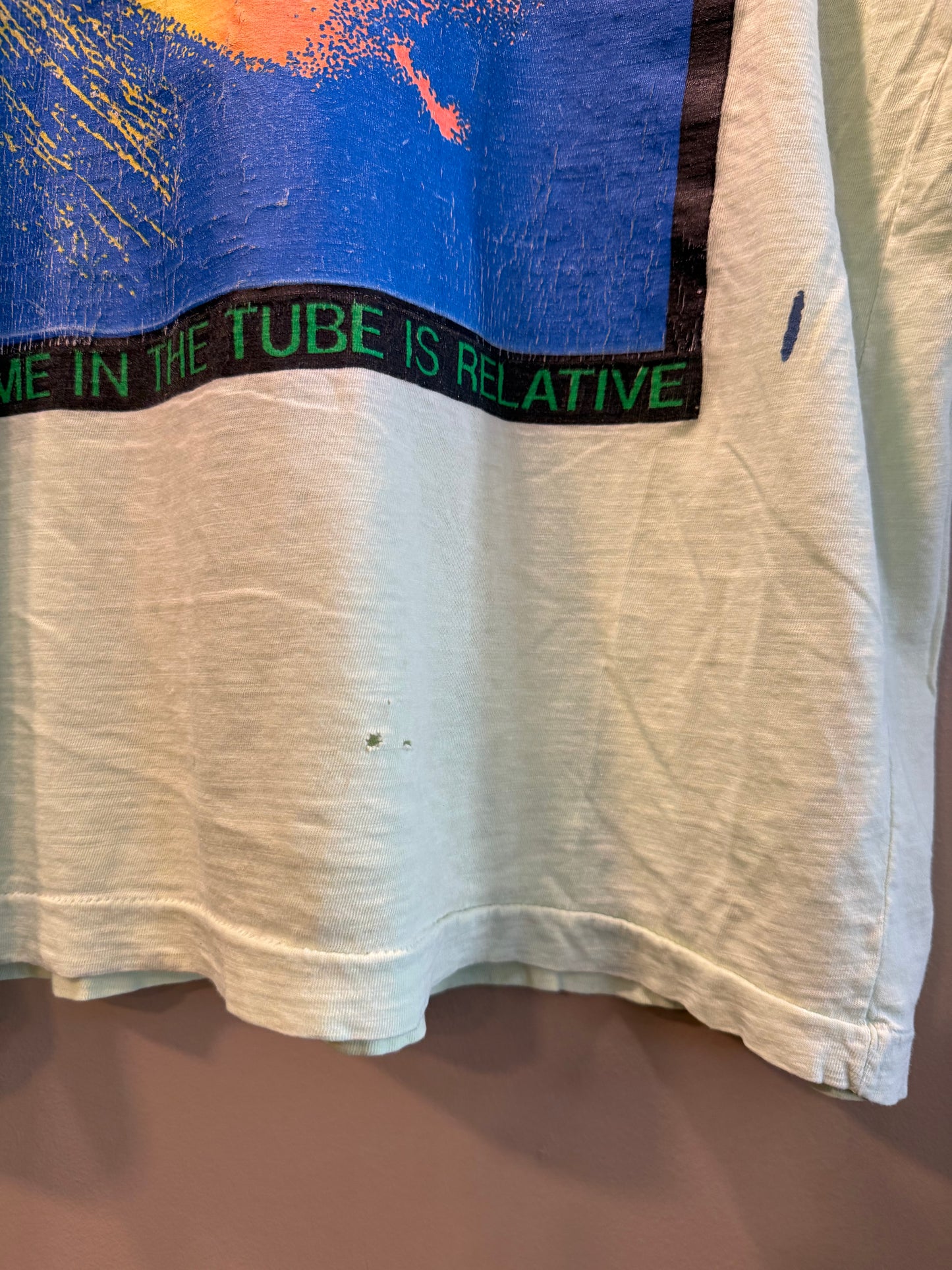 Vintage 80s Ocean Pacific Style Albert Einstein Surfwear T-Shirt- XL