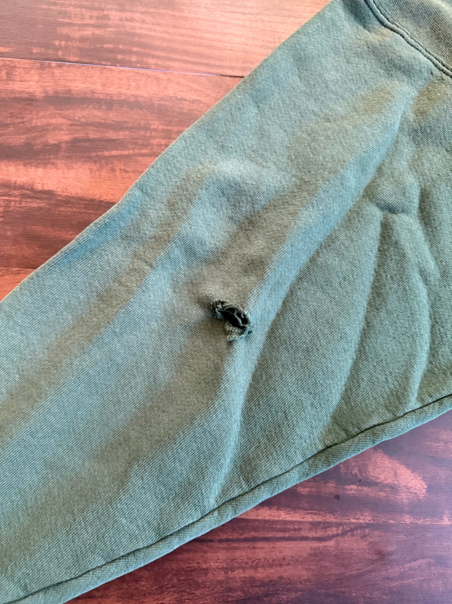 Vintage Miami University Green Spell-Out Distressed Crewneck Sweatshirt- XXL