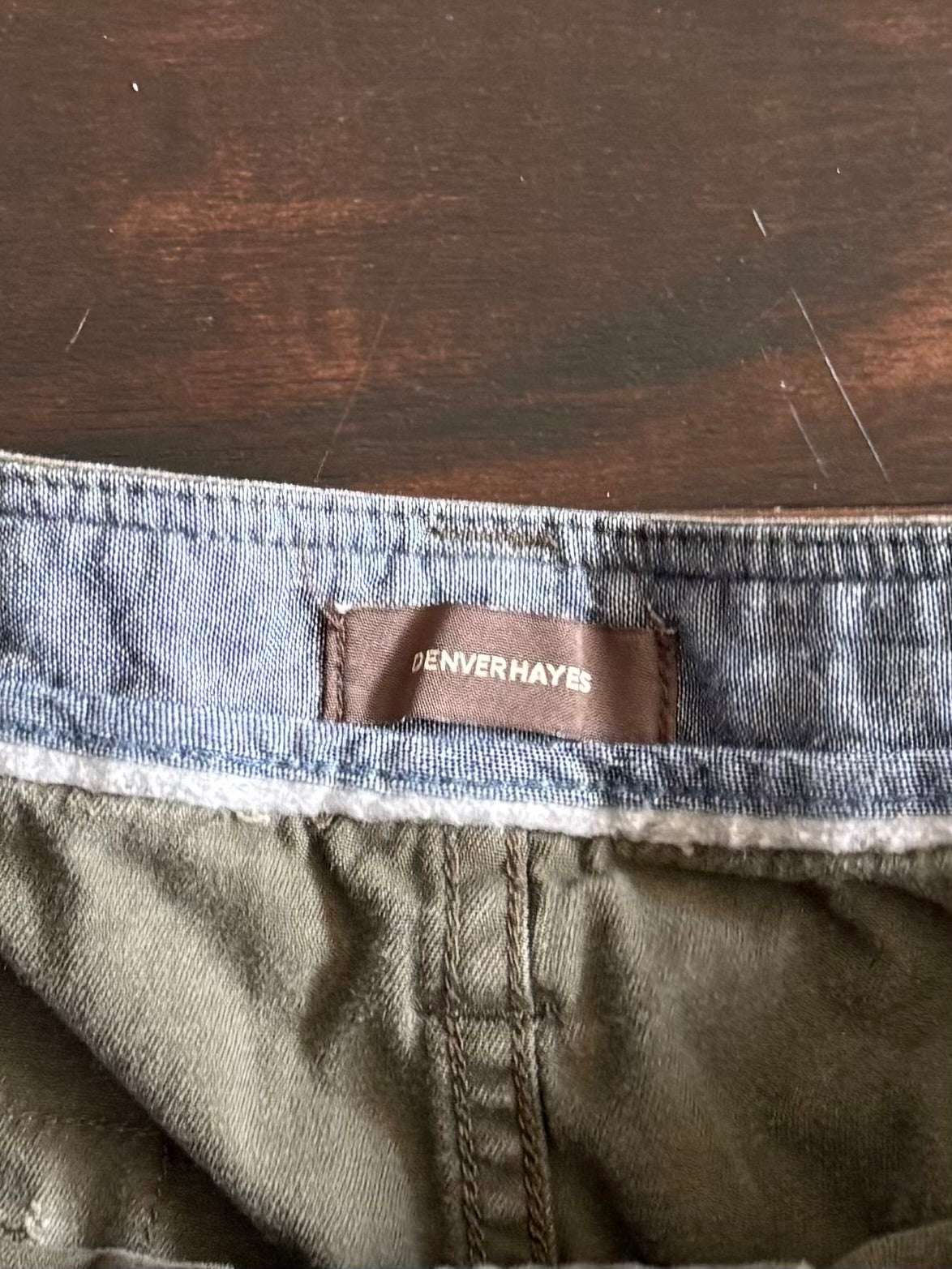 Vintage Denver Hayes Olive Green Cargo Shorts- 36