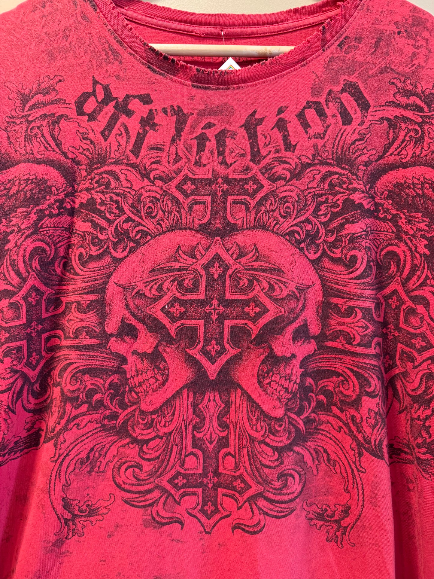 Vintage Affliction Fedor Vs. Barnett Trilogy Fight T-Shirt- XL