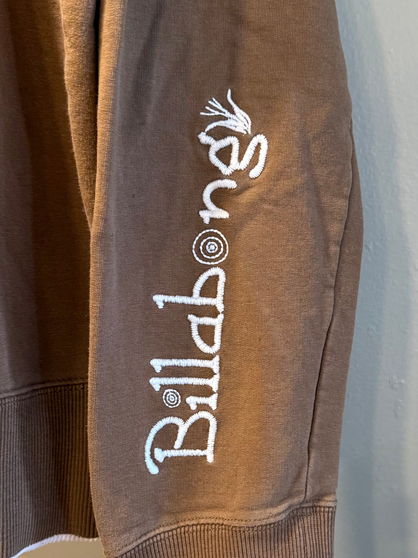 Vintage Billabong Brown Women’s Zip-Up Hoodie Sweatshirt- L