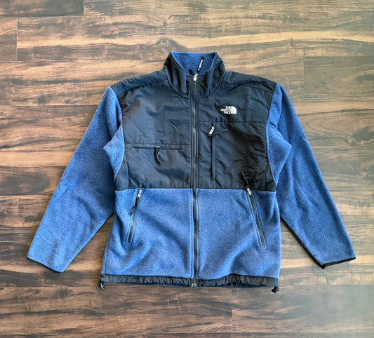 Vintage The North Face Tactical Navy Blue Fleece Zip-Up Jacket- L