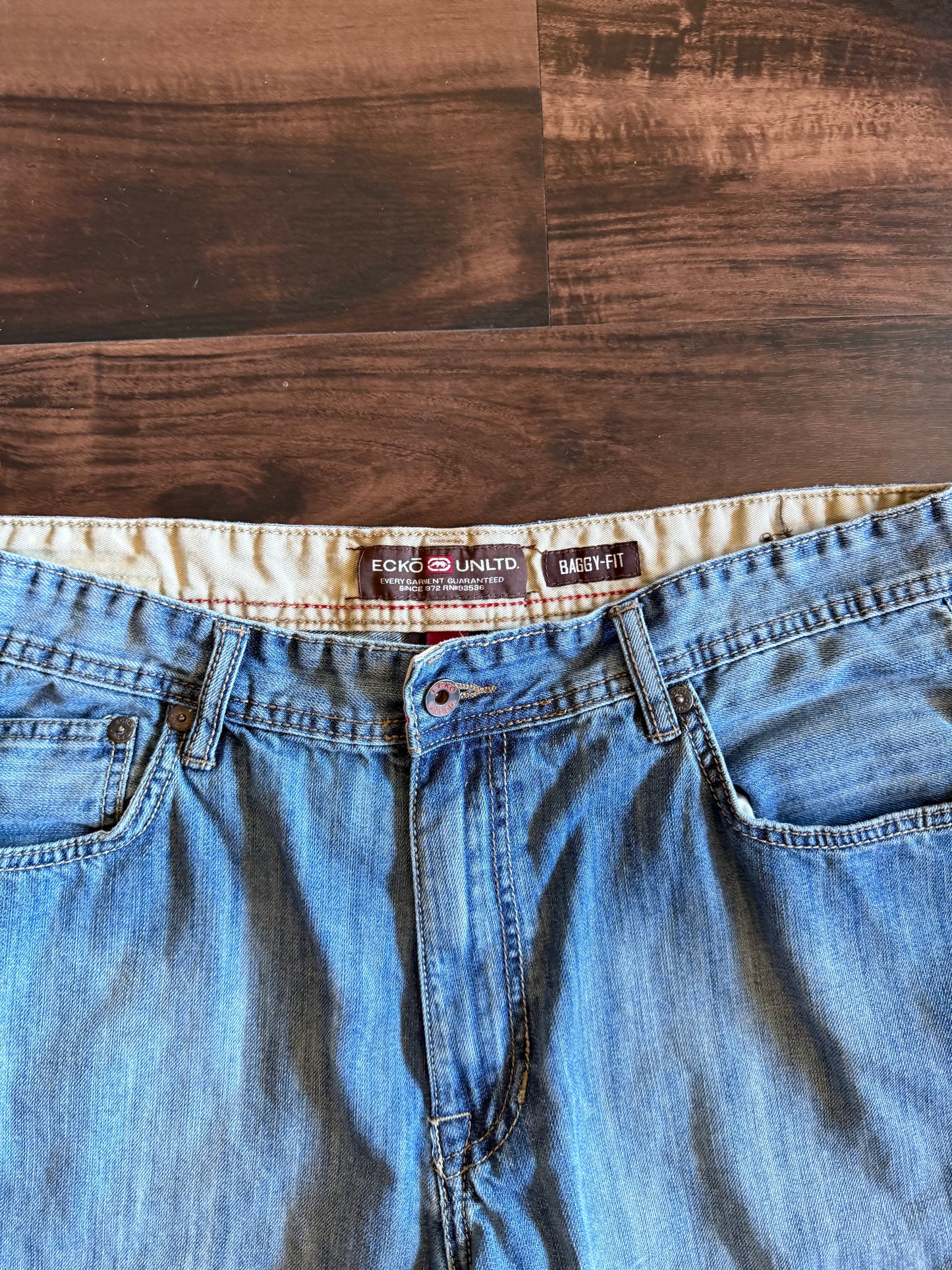 Vintage Y2K Ecko Unlimited Baggy Fit Denim Jean Shorts- 36