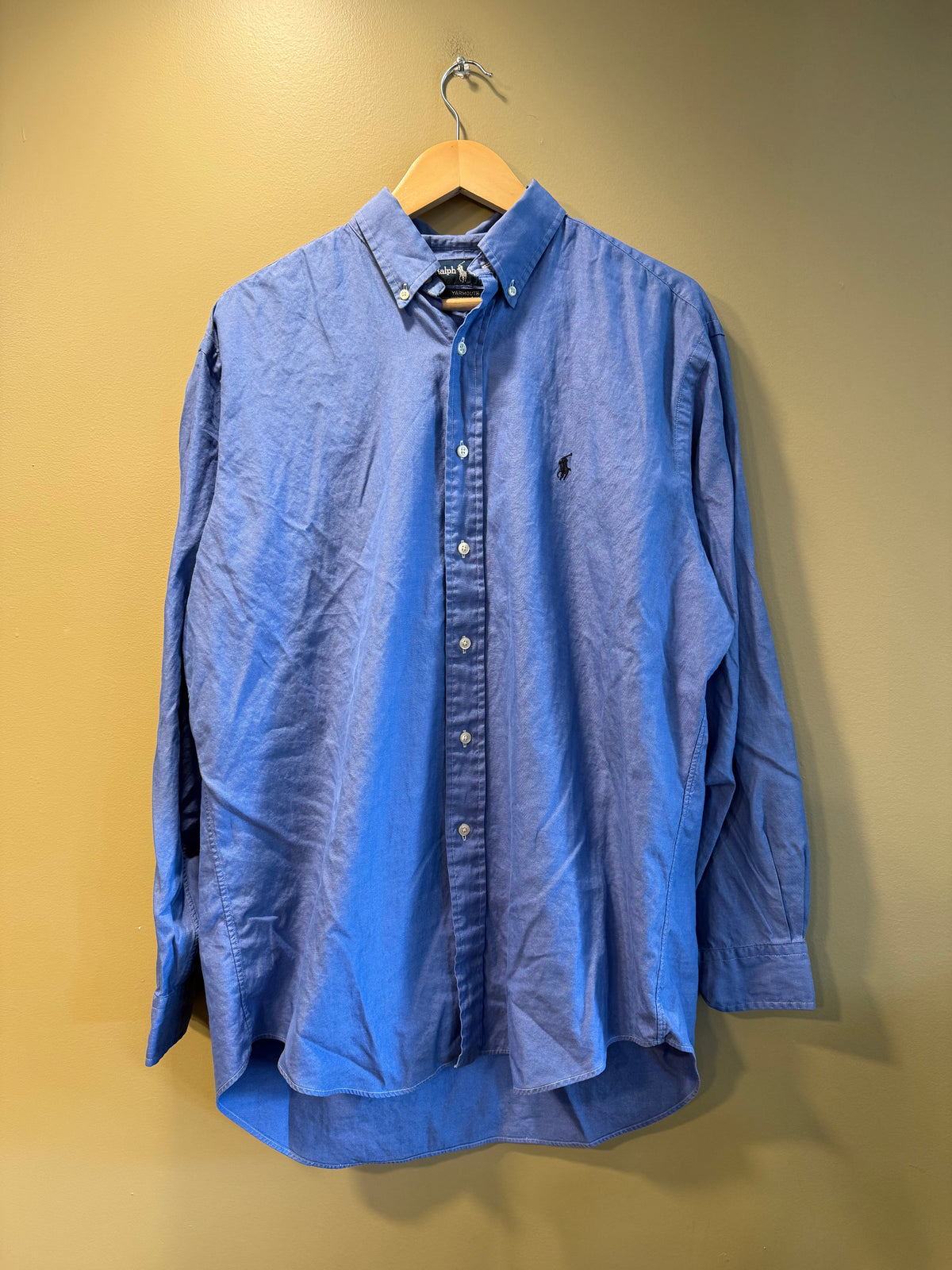 Vintage Polo Ralph Lauren Blue Button-Up Shirt- L