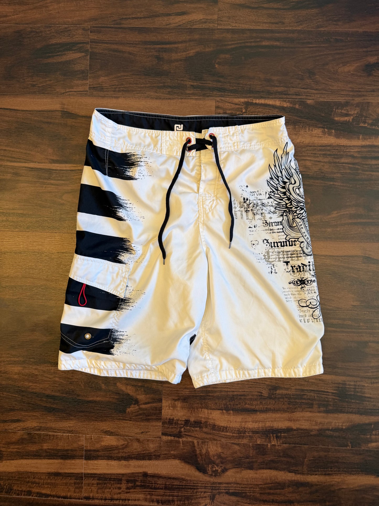 Vintage Y2K Gothic Board Shorts- 32
