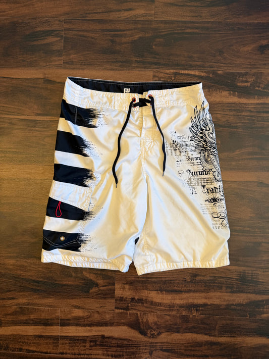 Vintage Y2K Gothic Board Shorts- 32