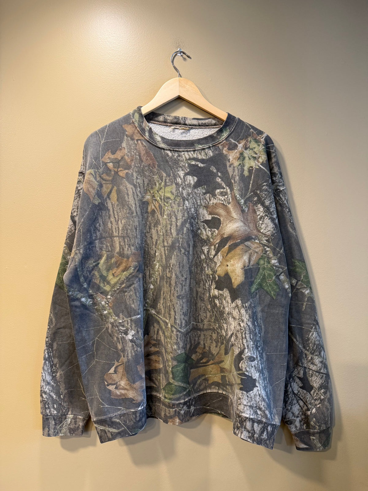 Vintage Mossy Oak Tree Camo Crewneck Sweatshirt- XL