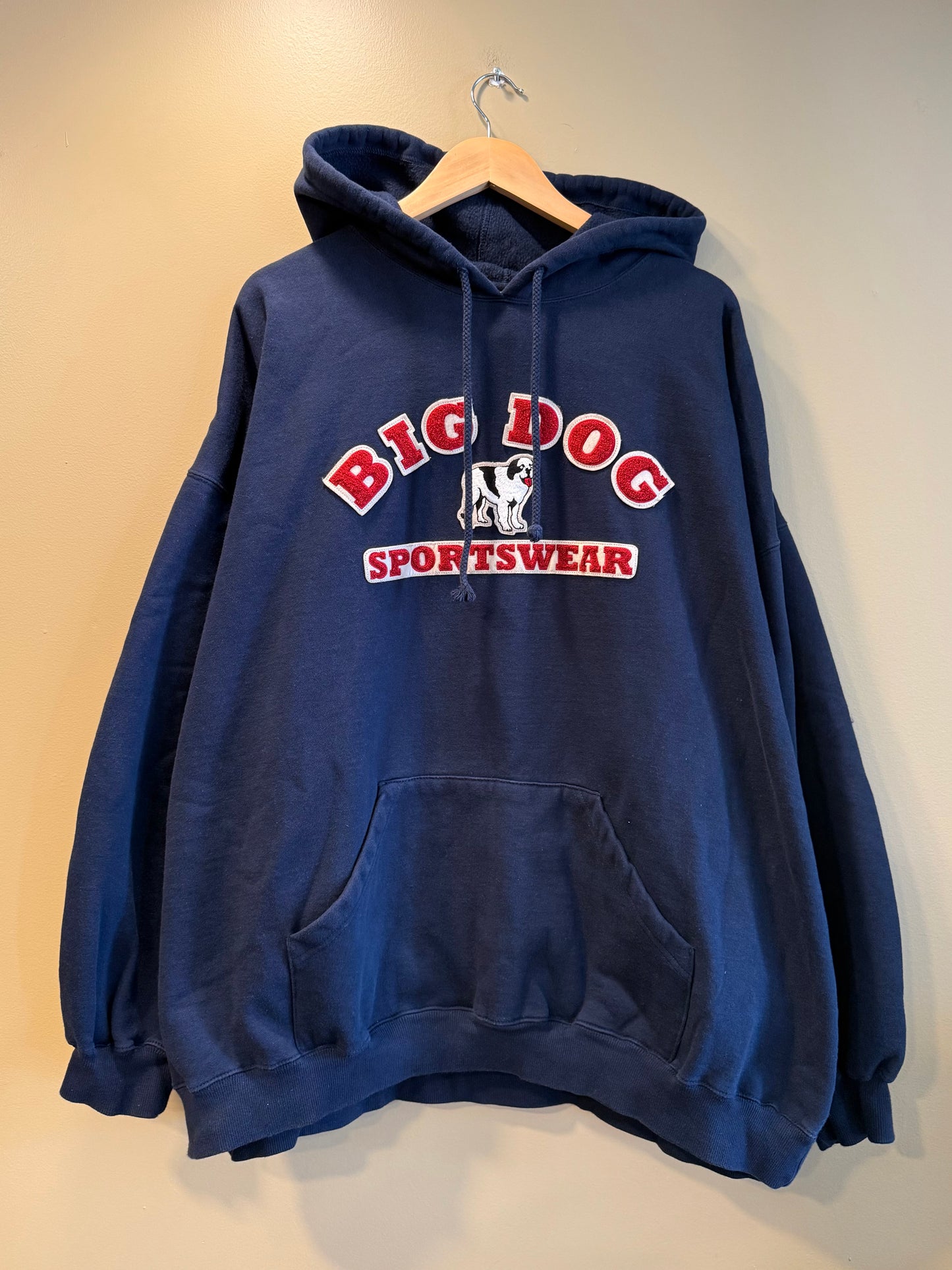 Vintage Big Dogs Spellout Hoodie Sweatshirt- XXXL