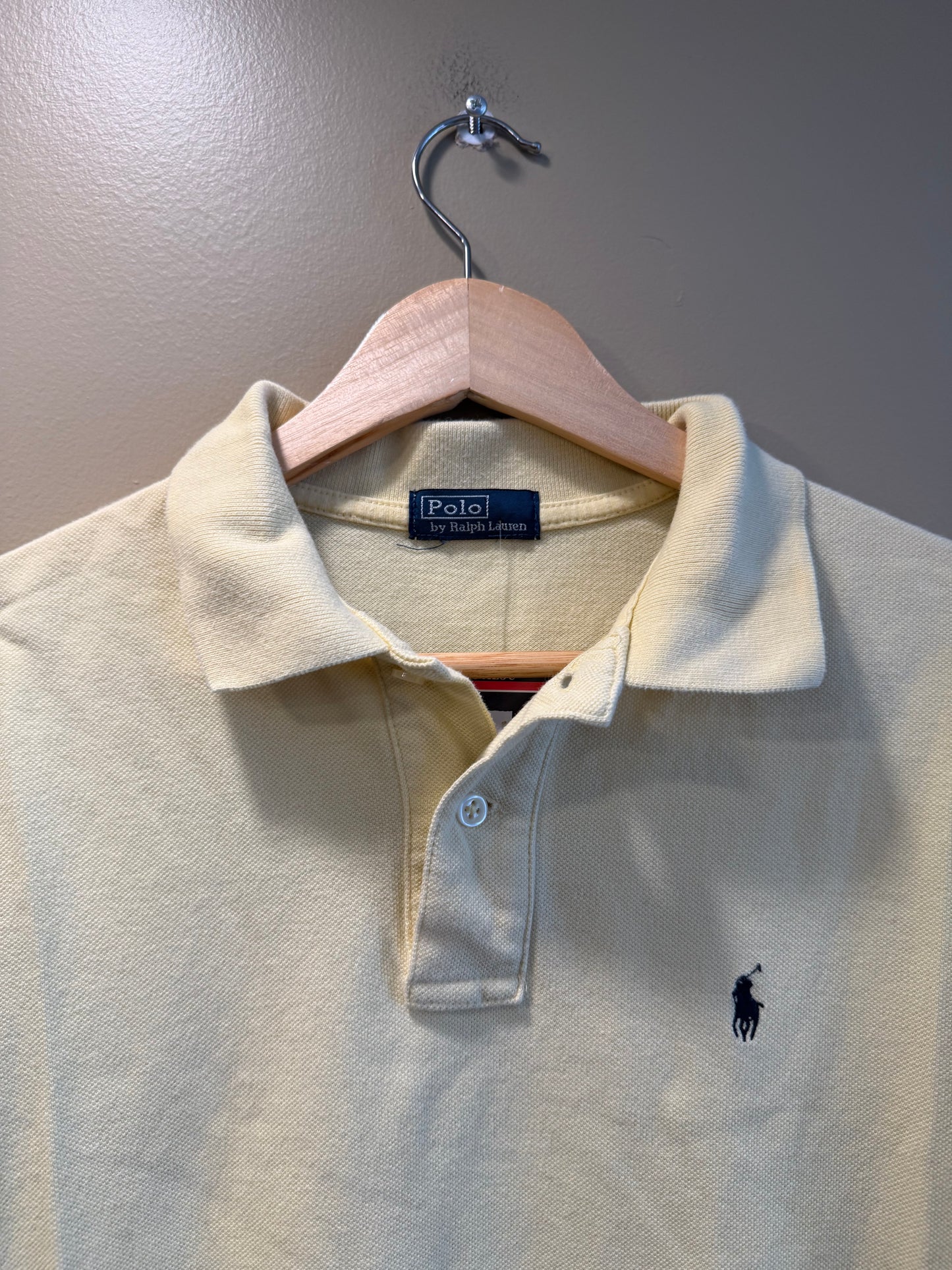 Vintage Polo Ralph Lauren Butter Yellow Polo Shirt- S