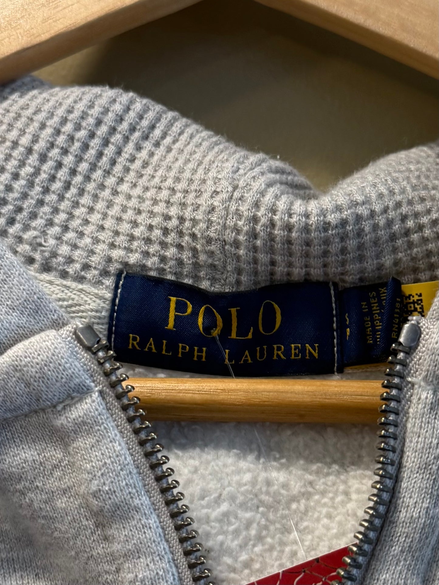 Polo Ralph Lauren Gray Zip-Up Hoodie Sweatshirt- S