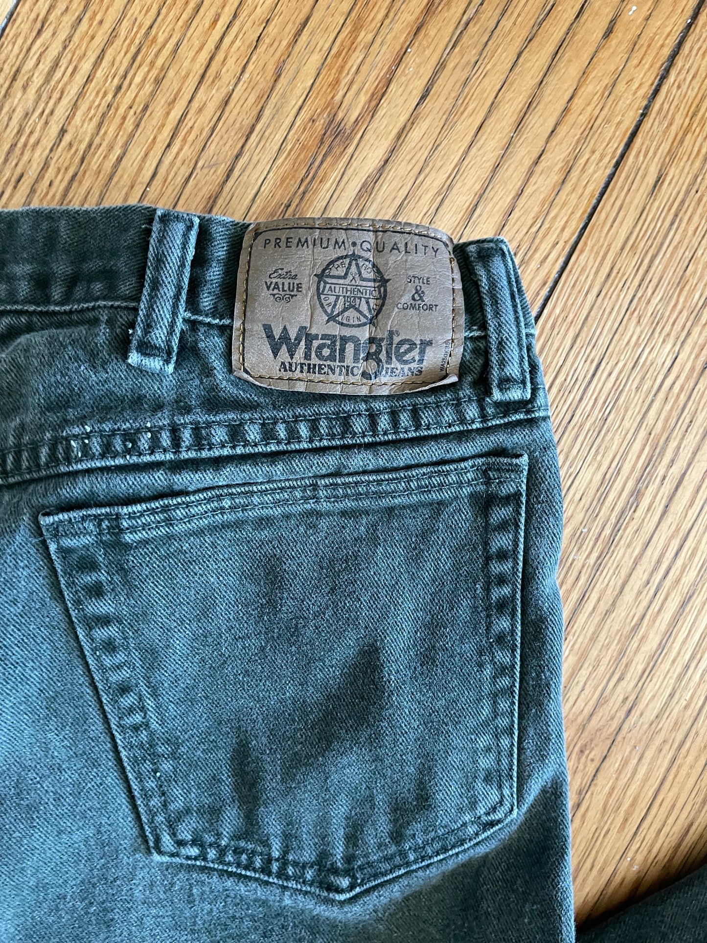 Vintage Wrangler Dark Green Denim Jeans- 30x30