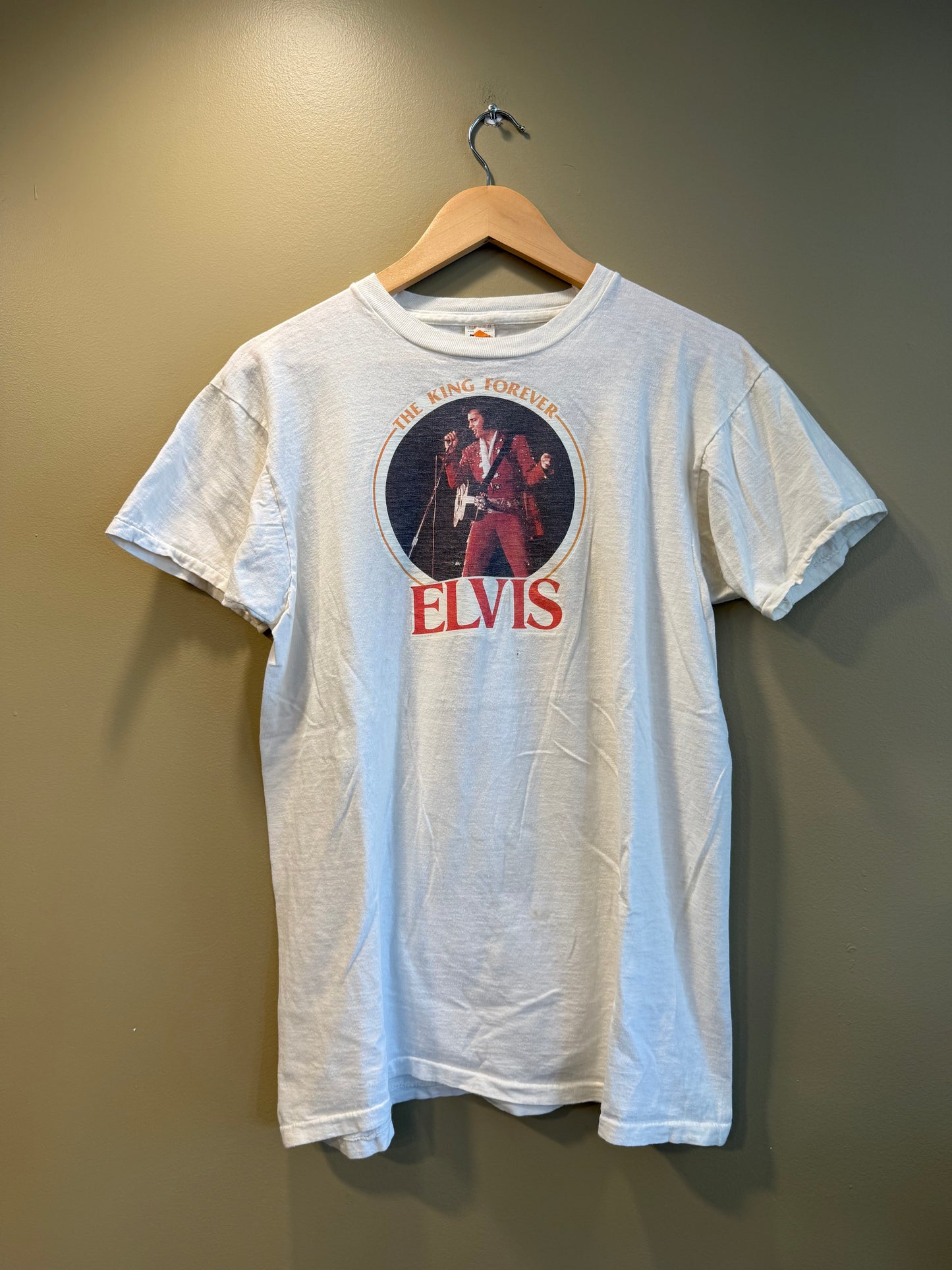 Vintage 70s Elvis The King Forever T-Shirt- M