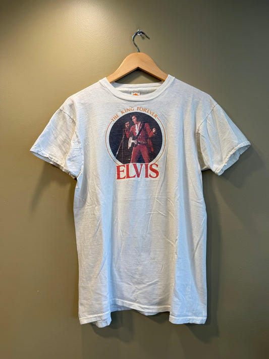 Vintage 70s Elvis The King Forever T-Shirt- M