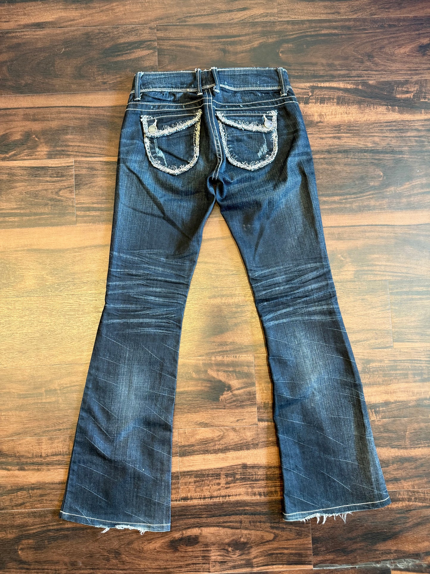 Vintage Practices Dark Wash Boot Cut Denim Jeans- 28x32