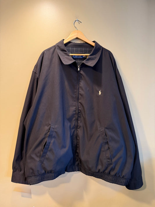 Vintage Polo Ralph Lauren Black Harrington Jacket- XXXL