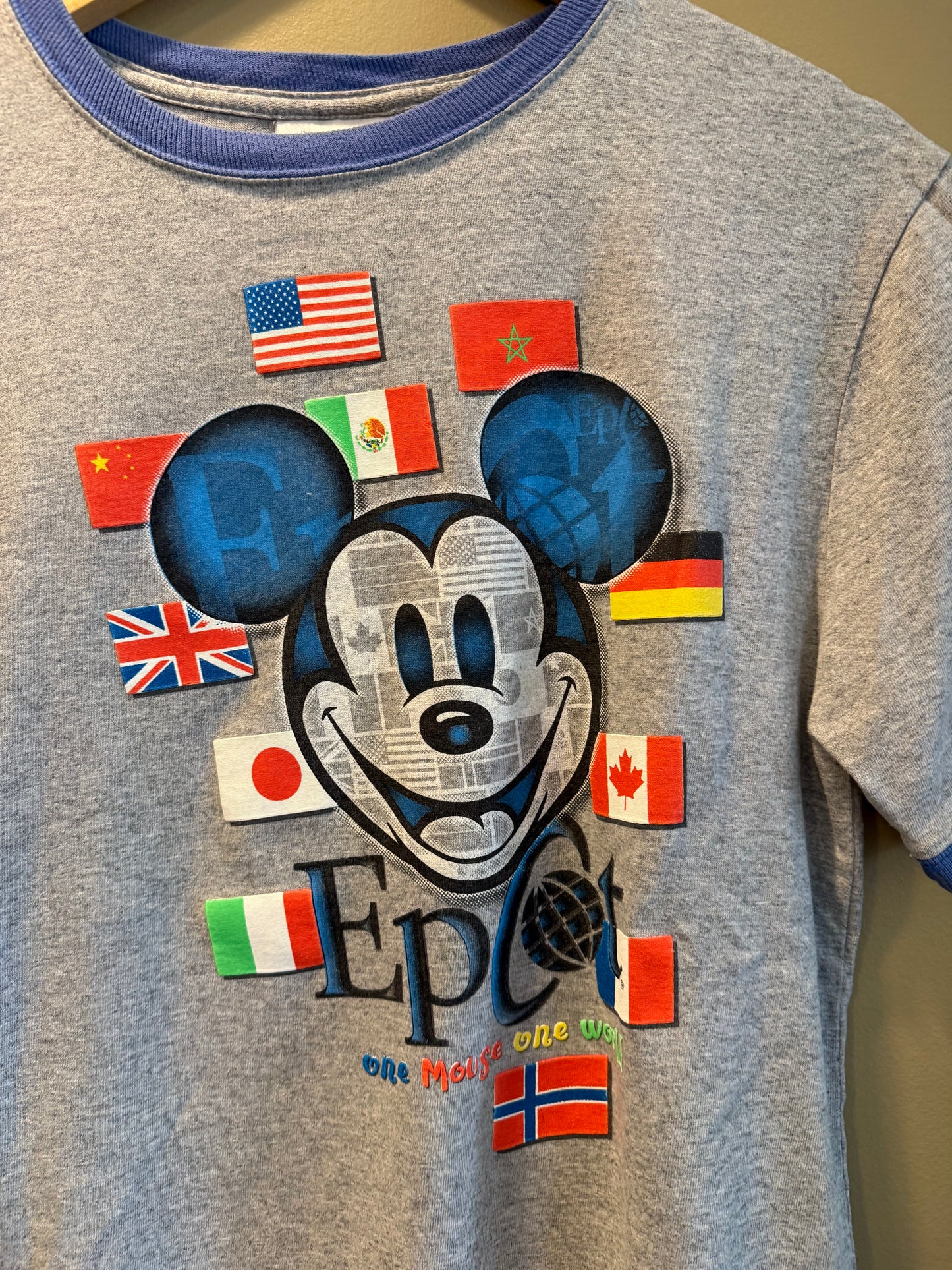 Vintage Disney Epcot Ringer T-Shirt- S