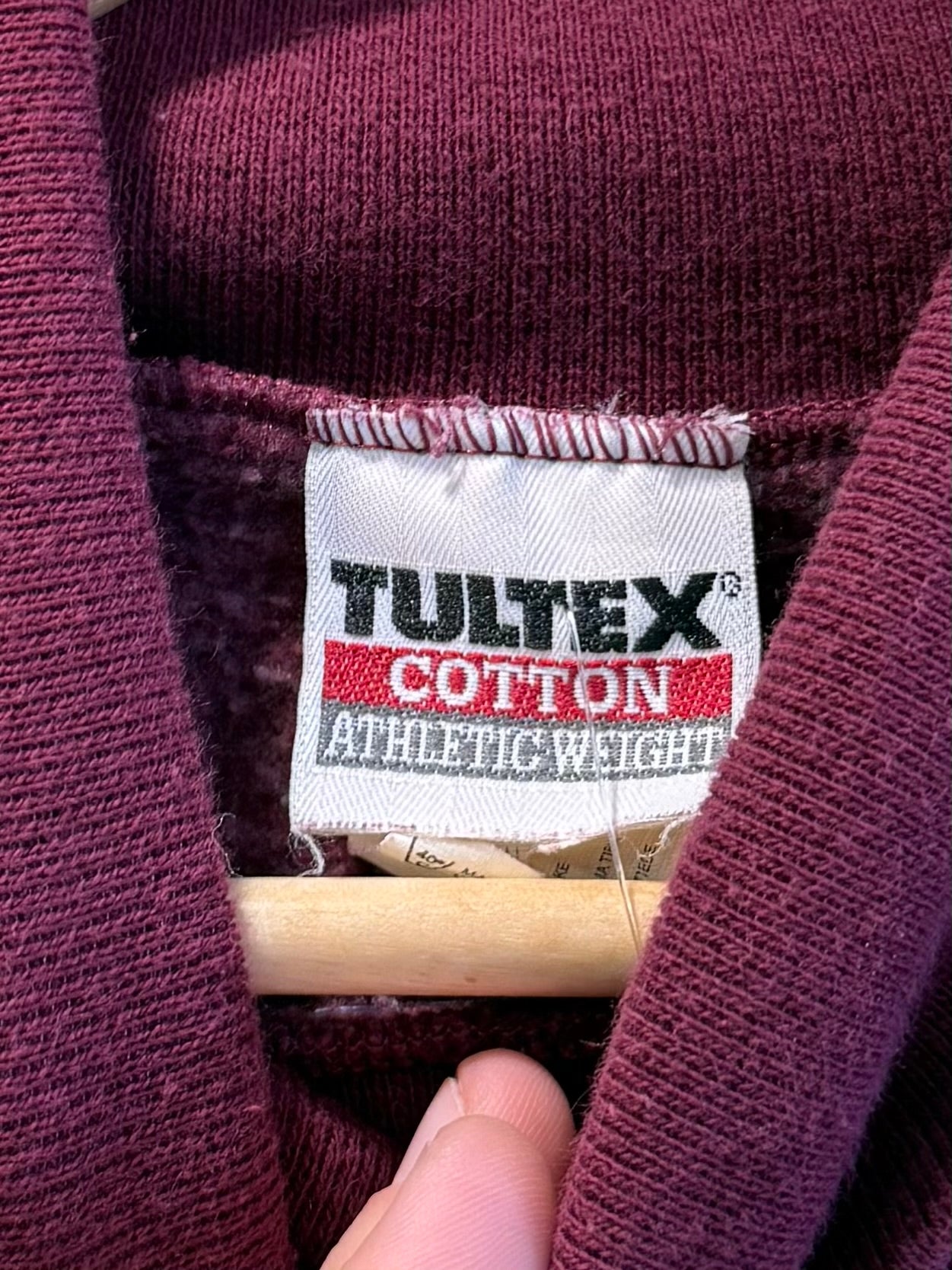 Vintage Baldwin Wallace College Maroon Turtleneck Sweatshirt- XL